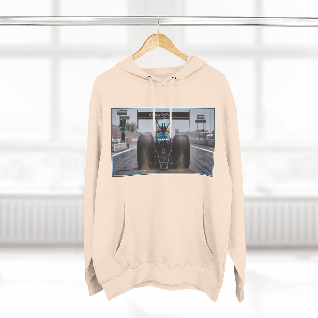 Racing Dragster Hoodie — "Land of 10,000HP" Fleece Pullover