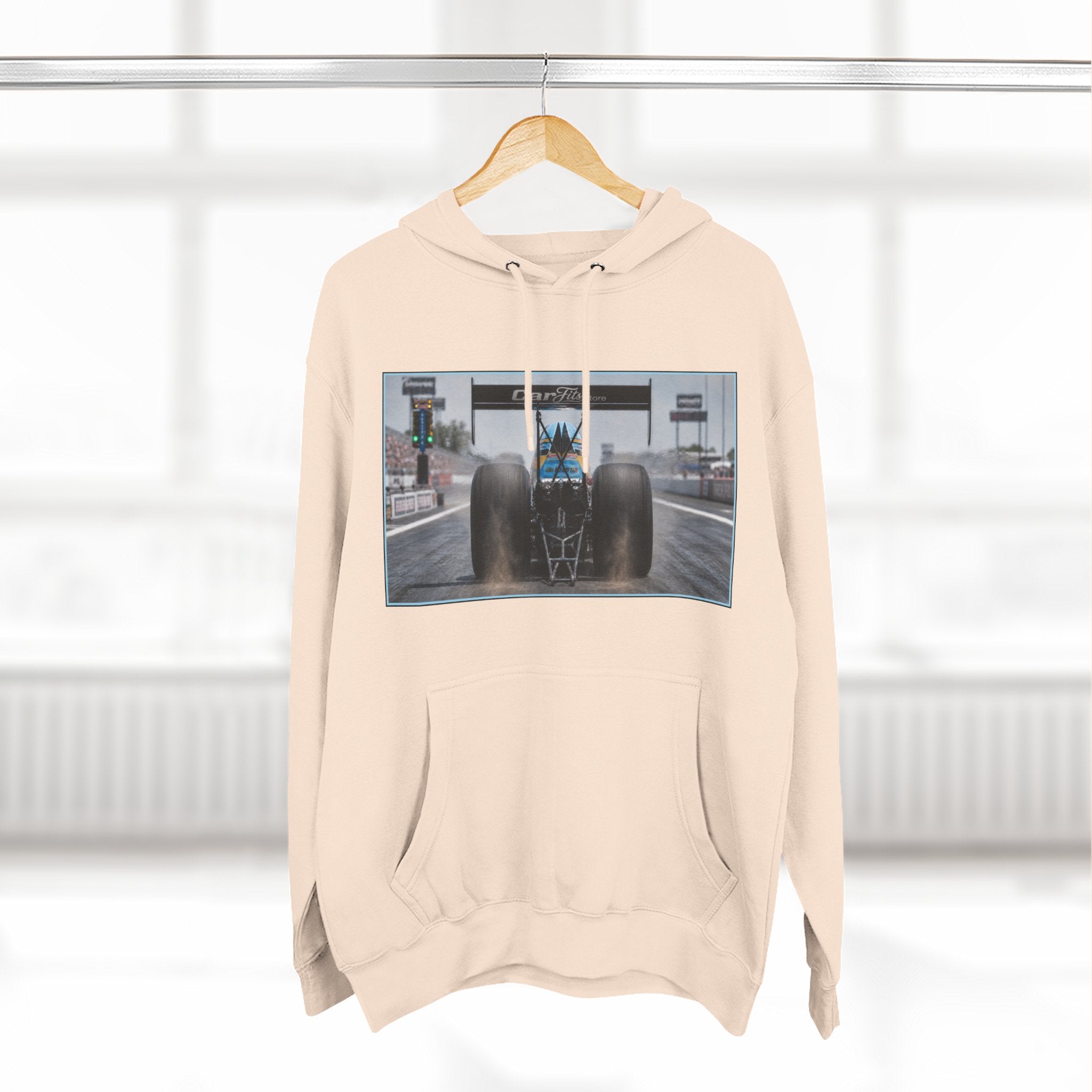 Racing Dragster Hoodie — "Land of 10,000HP" Fleece Pullover