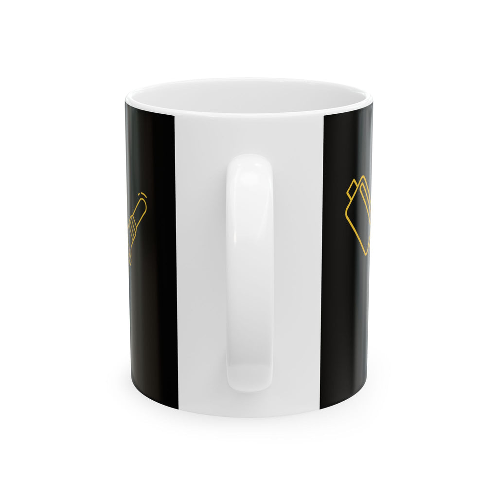 Drive With Pride Ceramic Mug – Yellow Emblem (11oz/15oz)