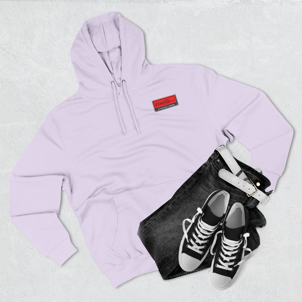 Flatout Garage Fleece Hoodie — Mechanic Shop Logo Pullover