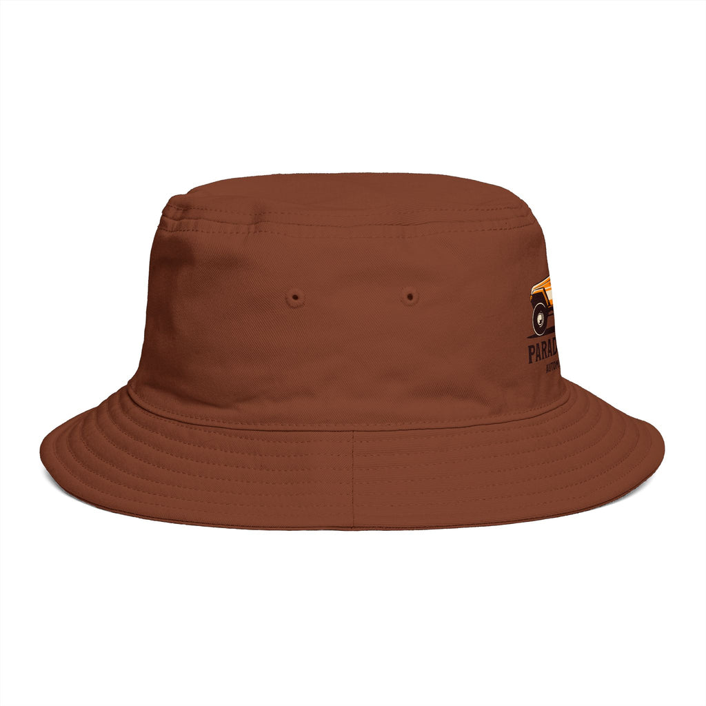 Paradise Beach Surf Buggy Bucket Hat — Vintage Beach Vacation Sun Hat