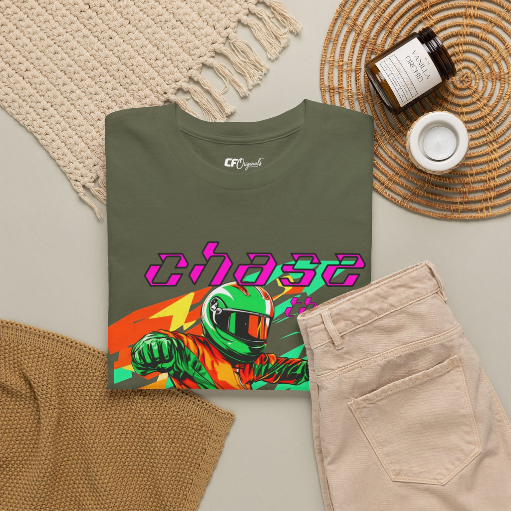 Racing Driver Graphic Tee — "Chase the Apex" Motorsport T‑Shirt