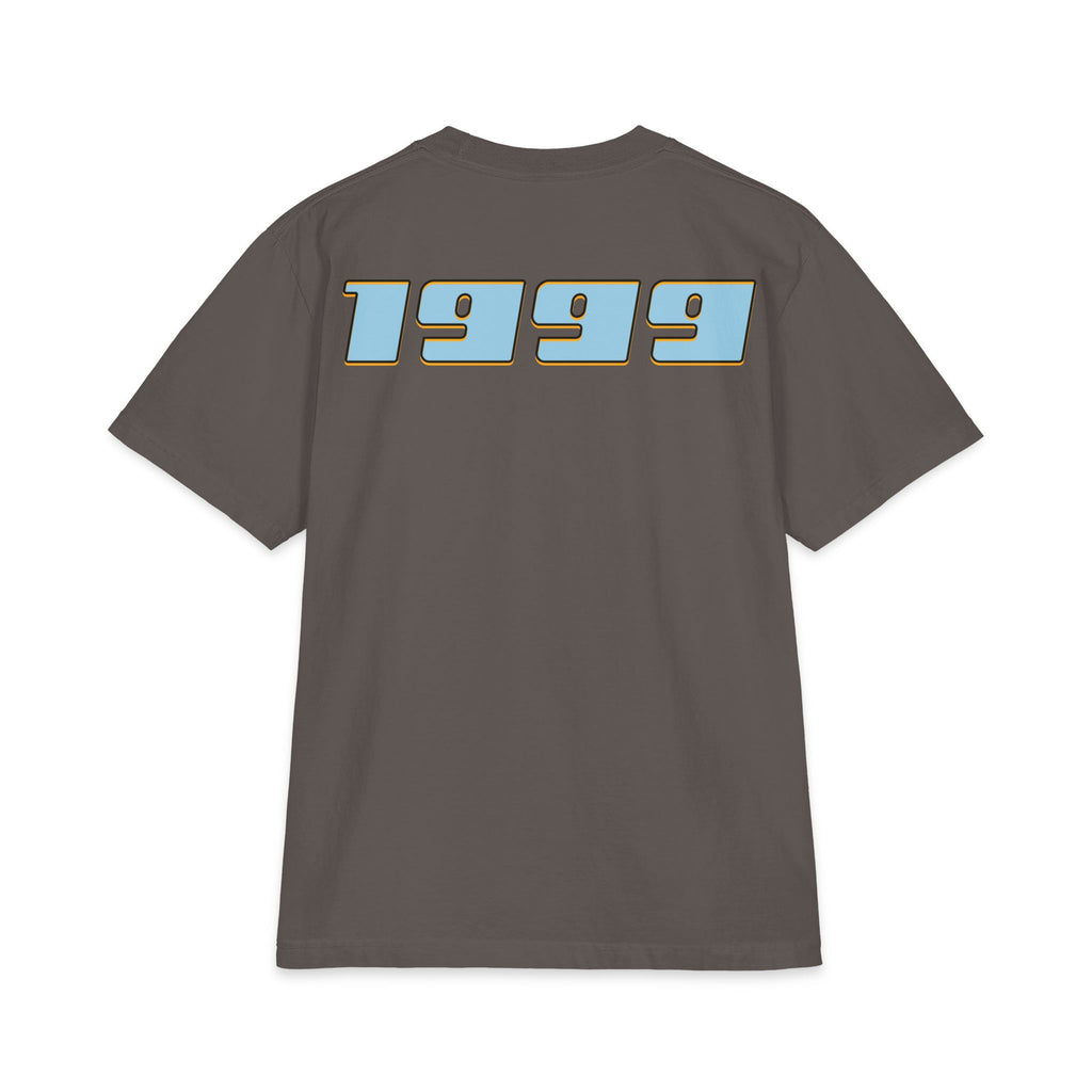 Classic Custom Mini-Truck Tee — Blue and Gold Graphic T-Shirt