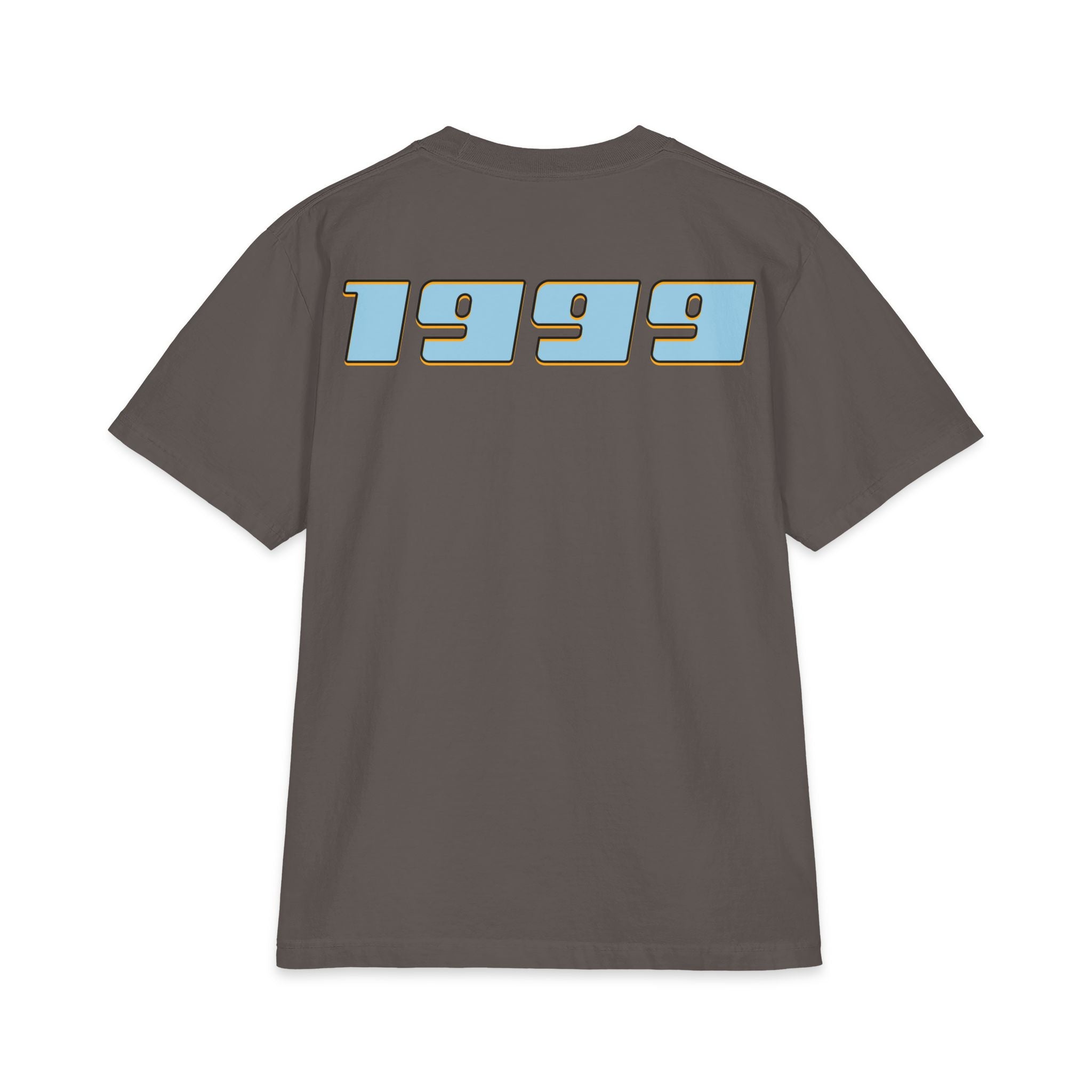 Classic Custom Mini-Truck Tee — Blue and Gold Graphic T-Shirt