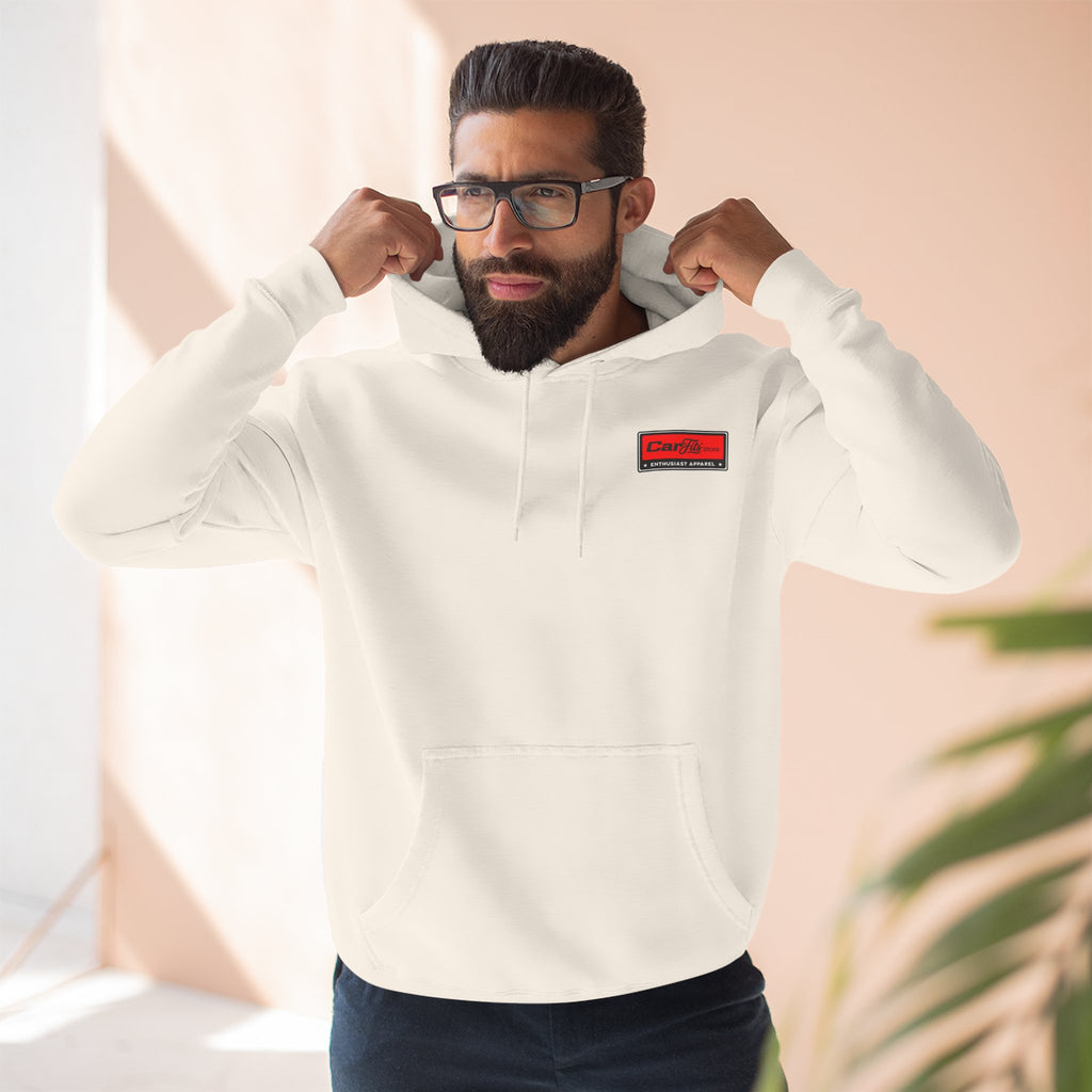 Flatout Garage Fleece Hoodie — Mechanic Shop Logo Pullover