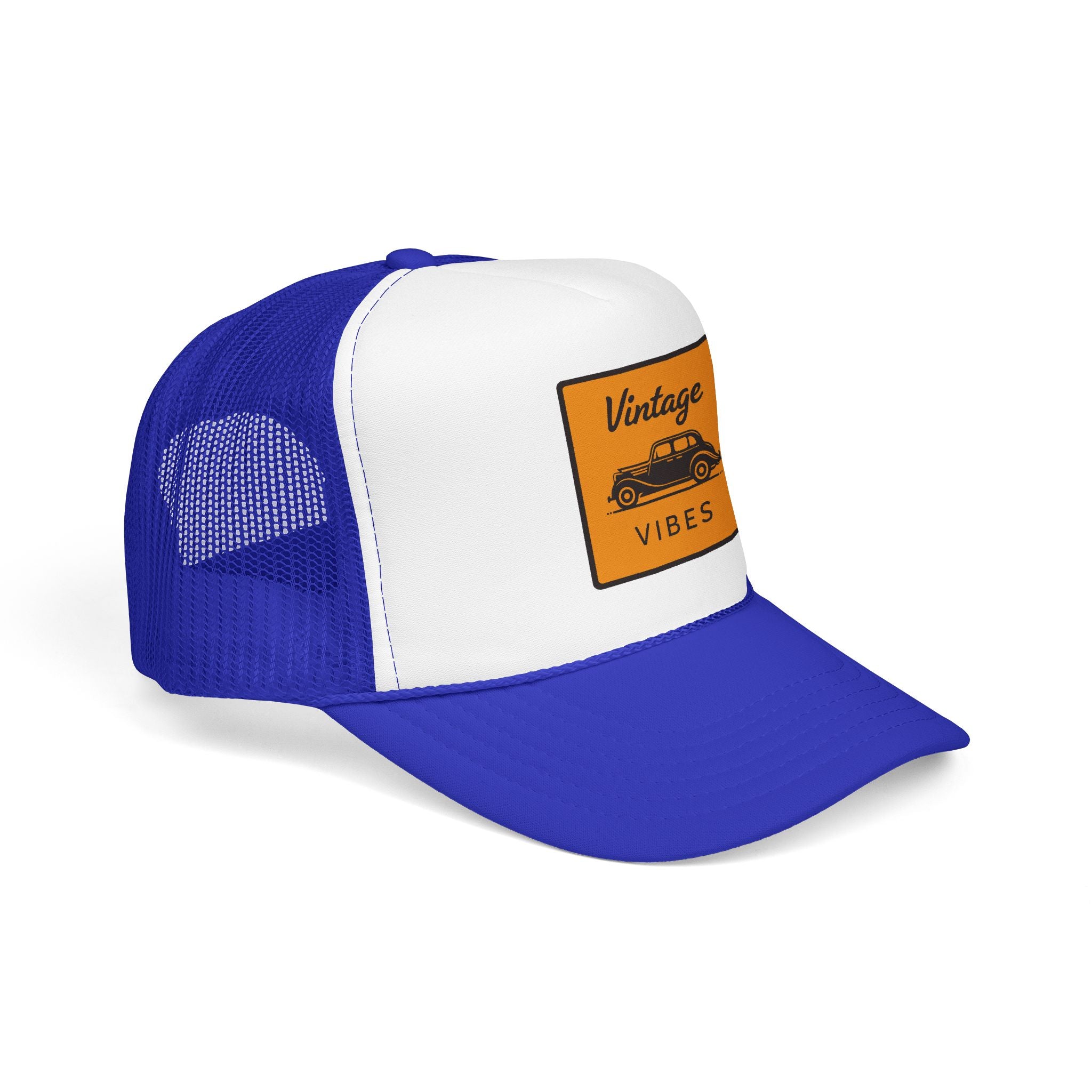 Vintage Vibes Trucker Hat — Retro Car Foam Cap
