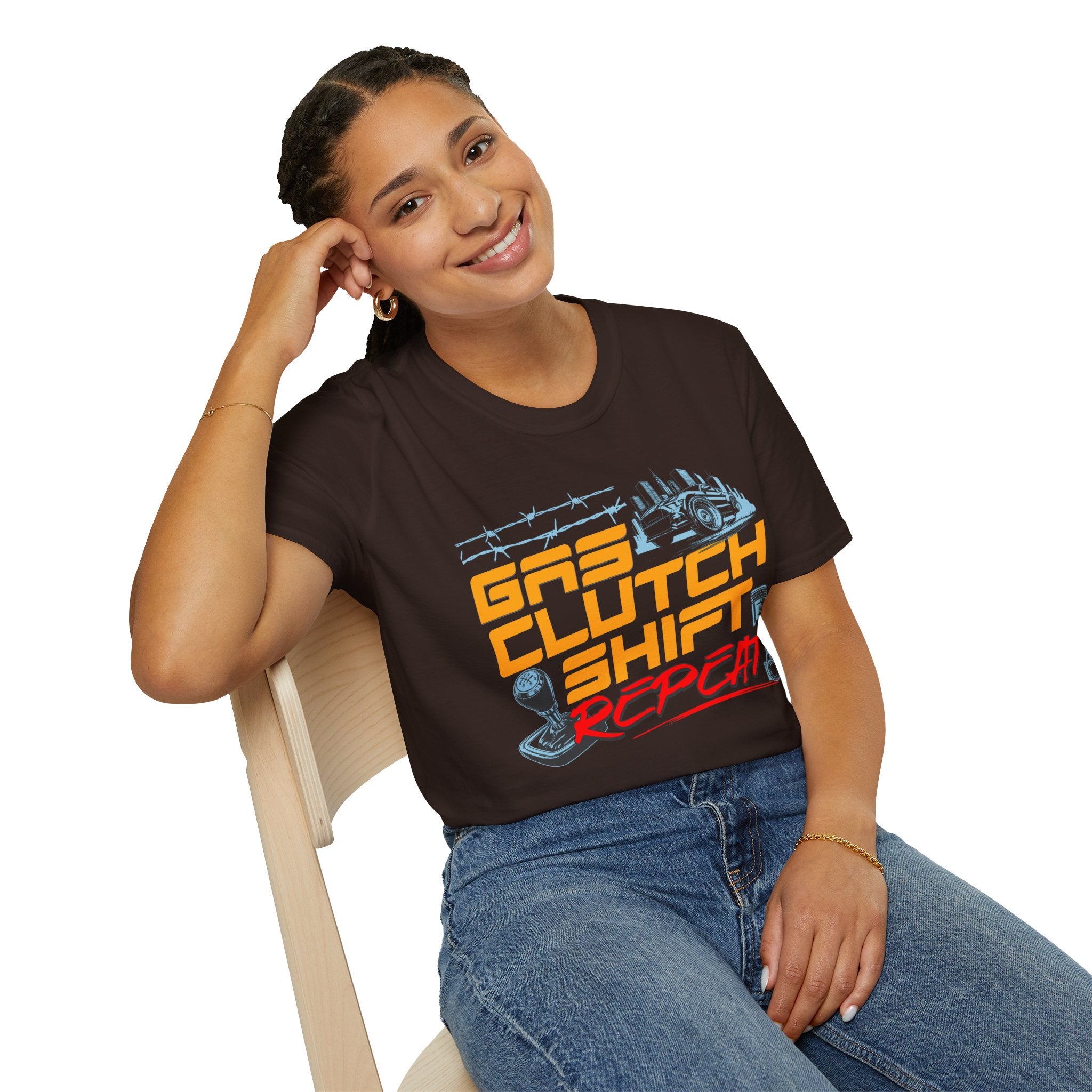 Gas Clutch Shift Tee — Racing Graphic T-Shirt