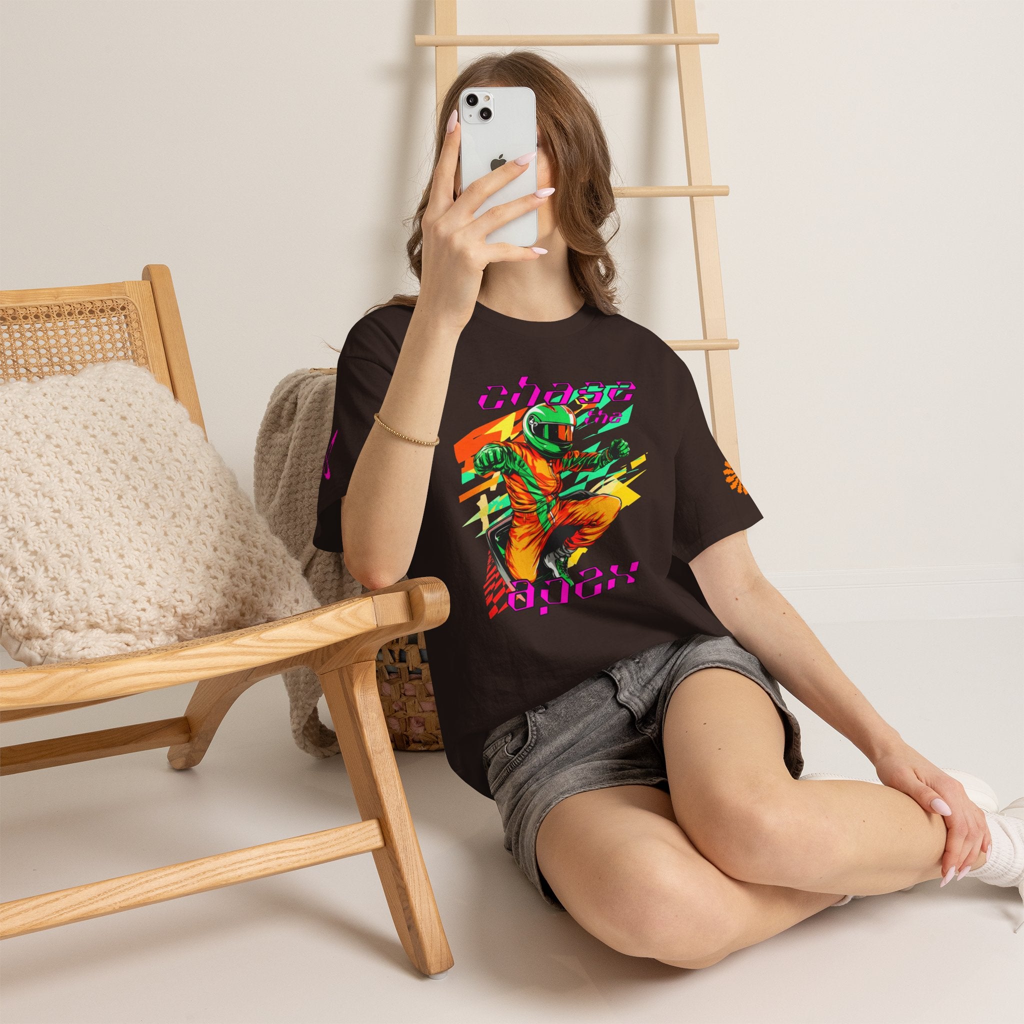 Racing Driver Graphic Tee — "Chase the Apex" Motorsport T‑Shirt