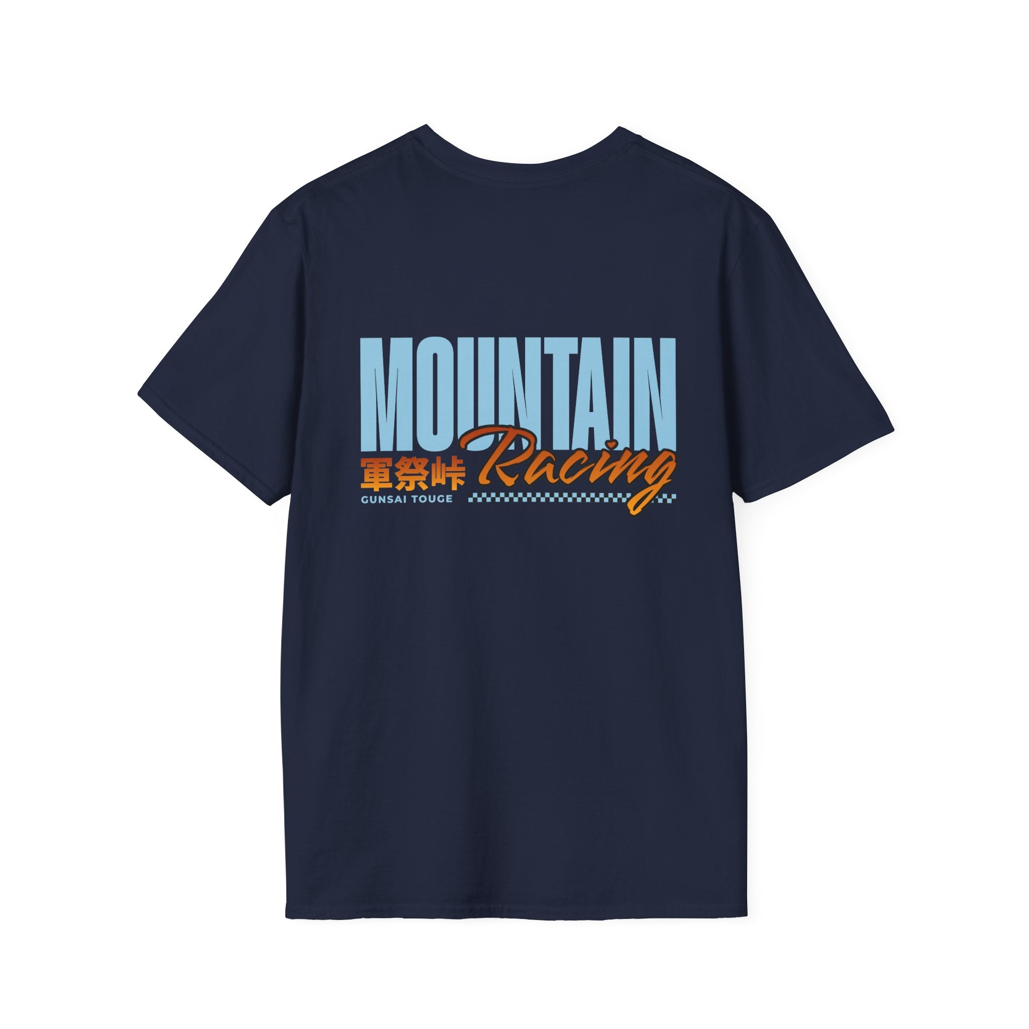 Minimal Orange CF Logo T-Shirt — Subtle Chest & Statement Back Graphic