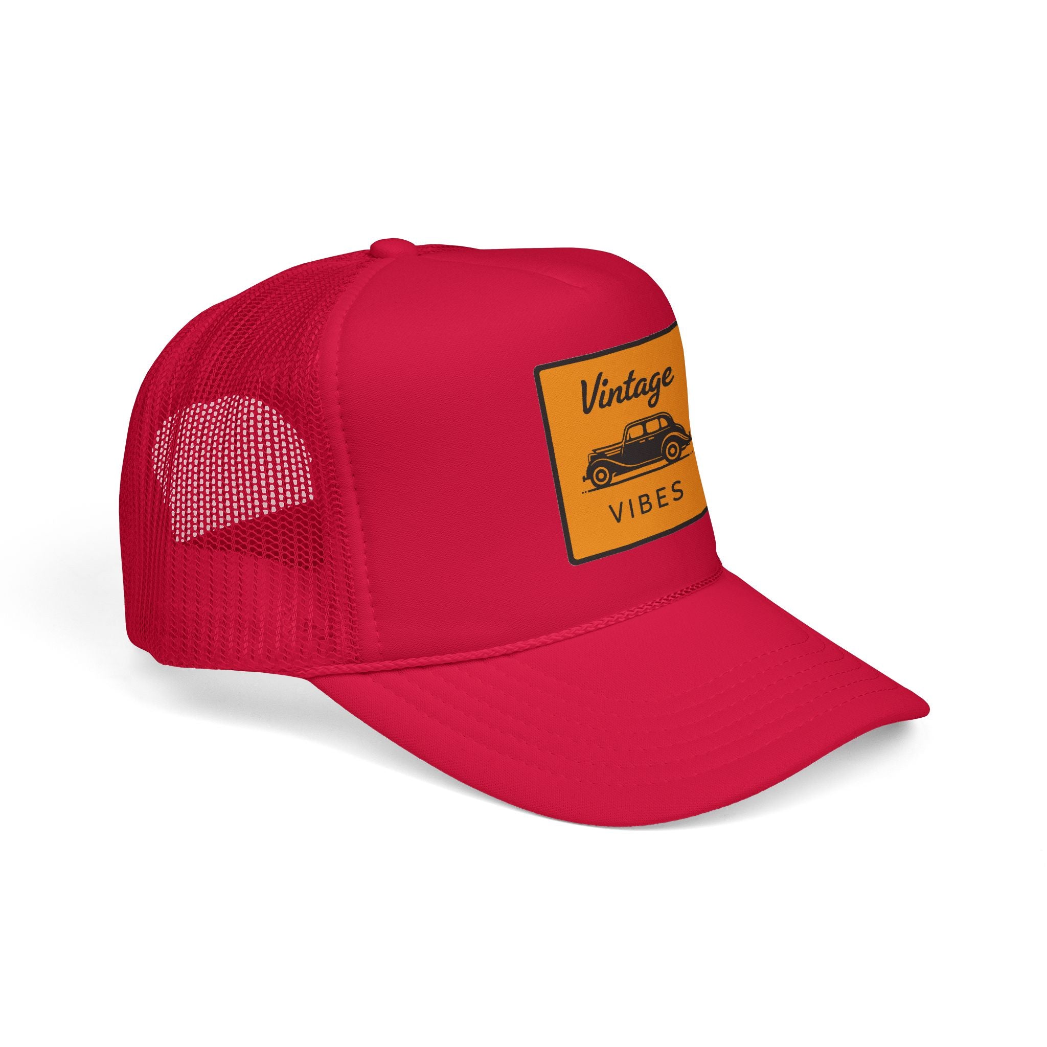 Vintage Vibes Trucker Hat — Retro Car Foam Cap