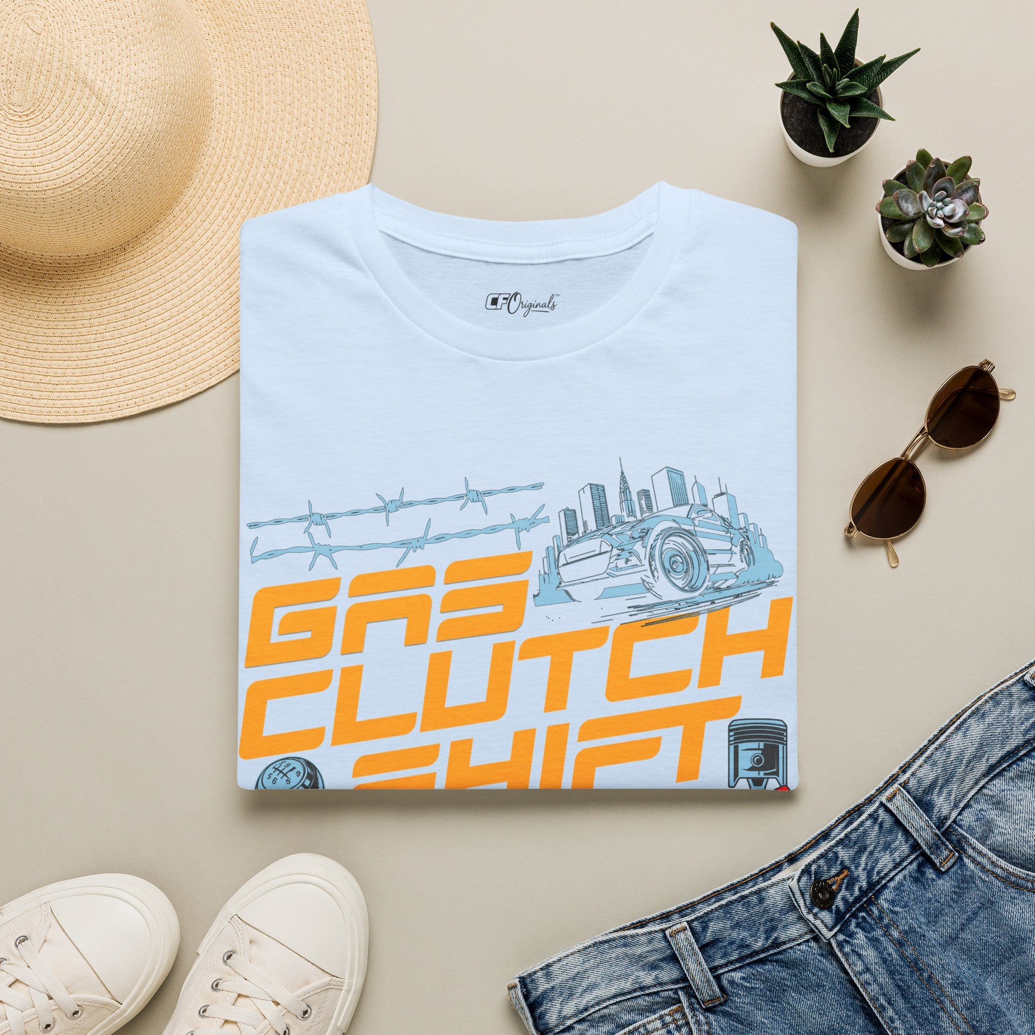 Gas Clutch Shift Tee — Racing Graphic T-Shirt