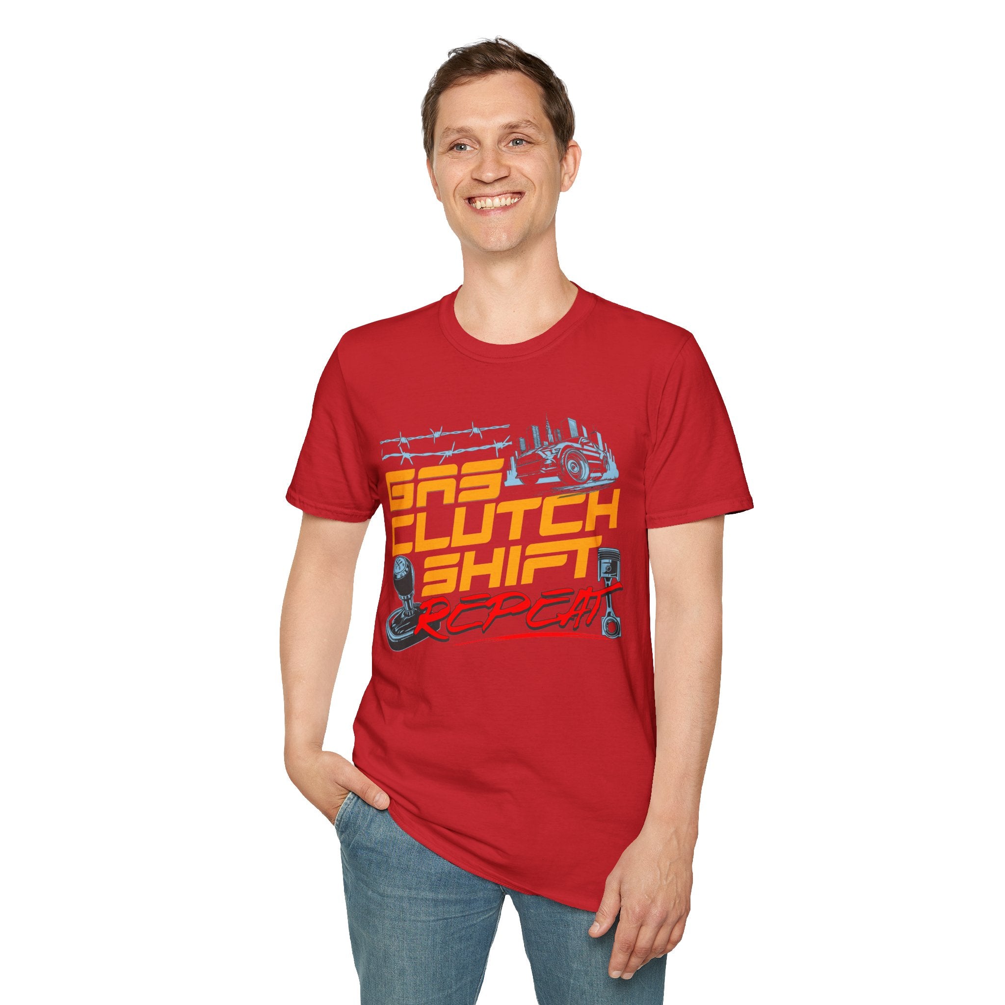 Gas Clutch Shift Tee — Racing Graphic T-Shirt