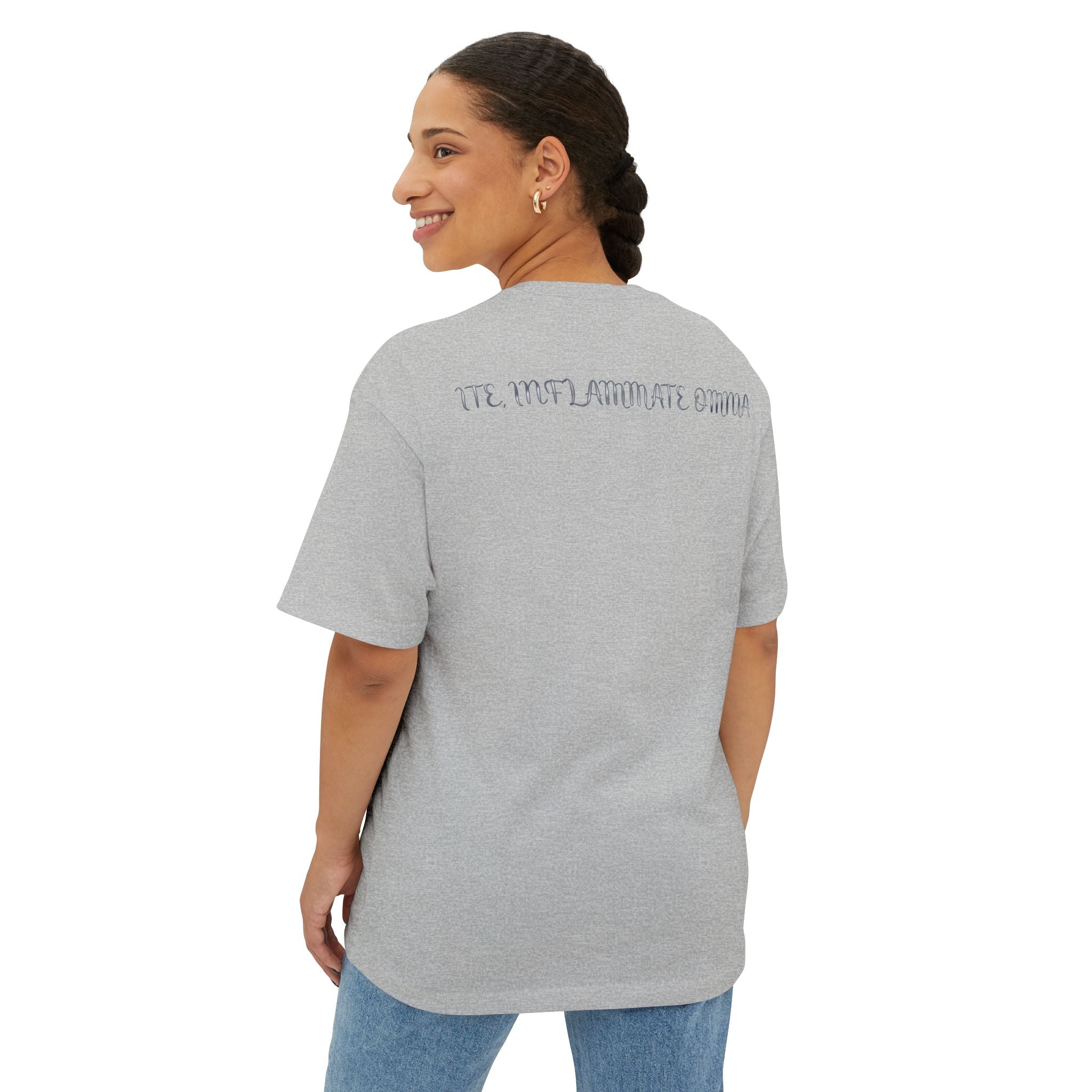 Neon Eye Boxy Tee — Retro Roadside Art Graphic Tee