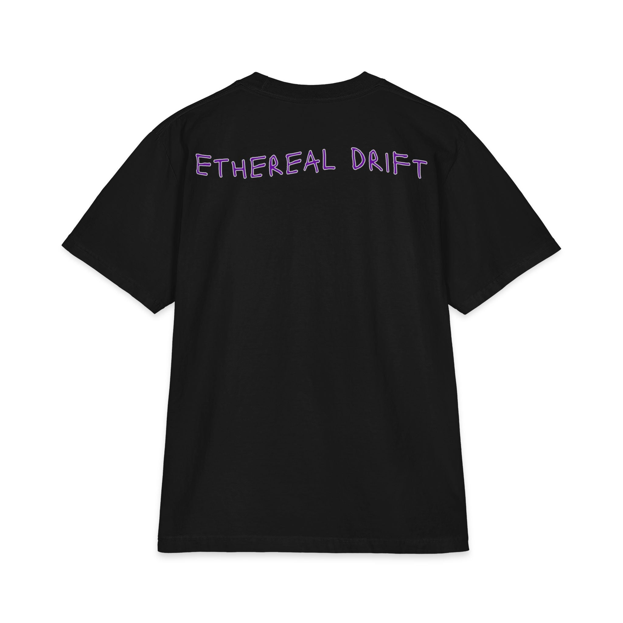 Ethereal Drift Graphic Tee — Neon Dreamscape Mountain Road