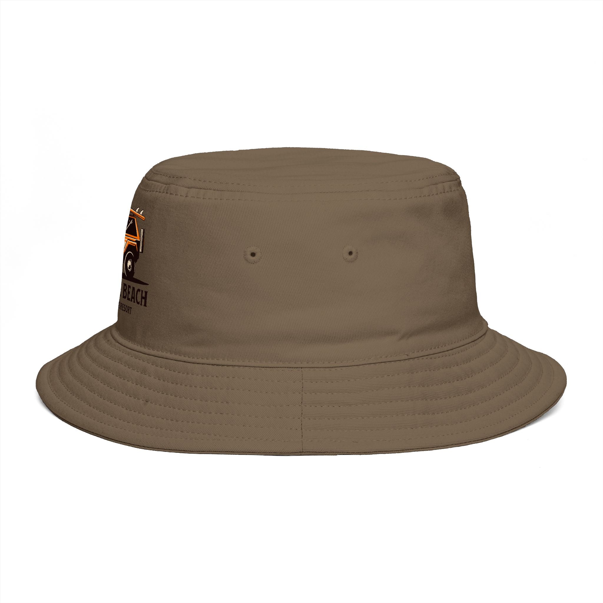 Paradise Beach Surf Buggy Bucket Hat — Vintage Beach Vacation Sun Hat