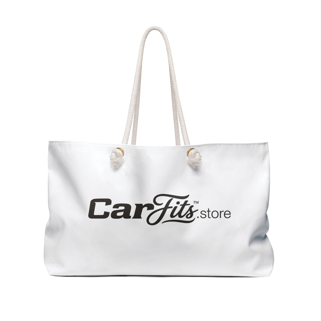 Sports Car Stamp Weekender Bag — Sunset Coastal Travel Tote