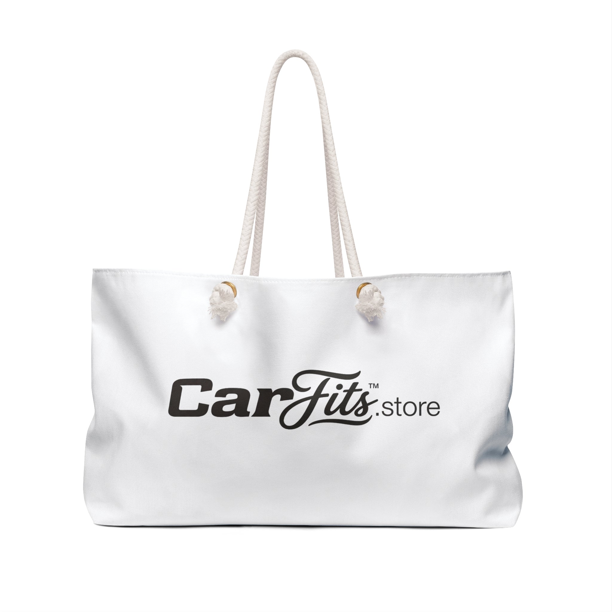 Sports Car Stamp Weekender Bag — Sunset Coastal Travel Tote