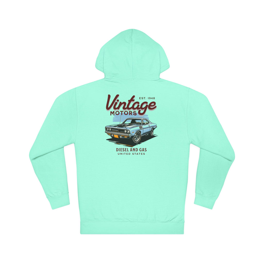 Vintage Motors Hoodie — Retro Classic Car Pullover