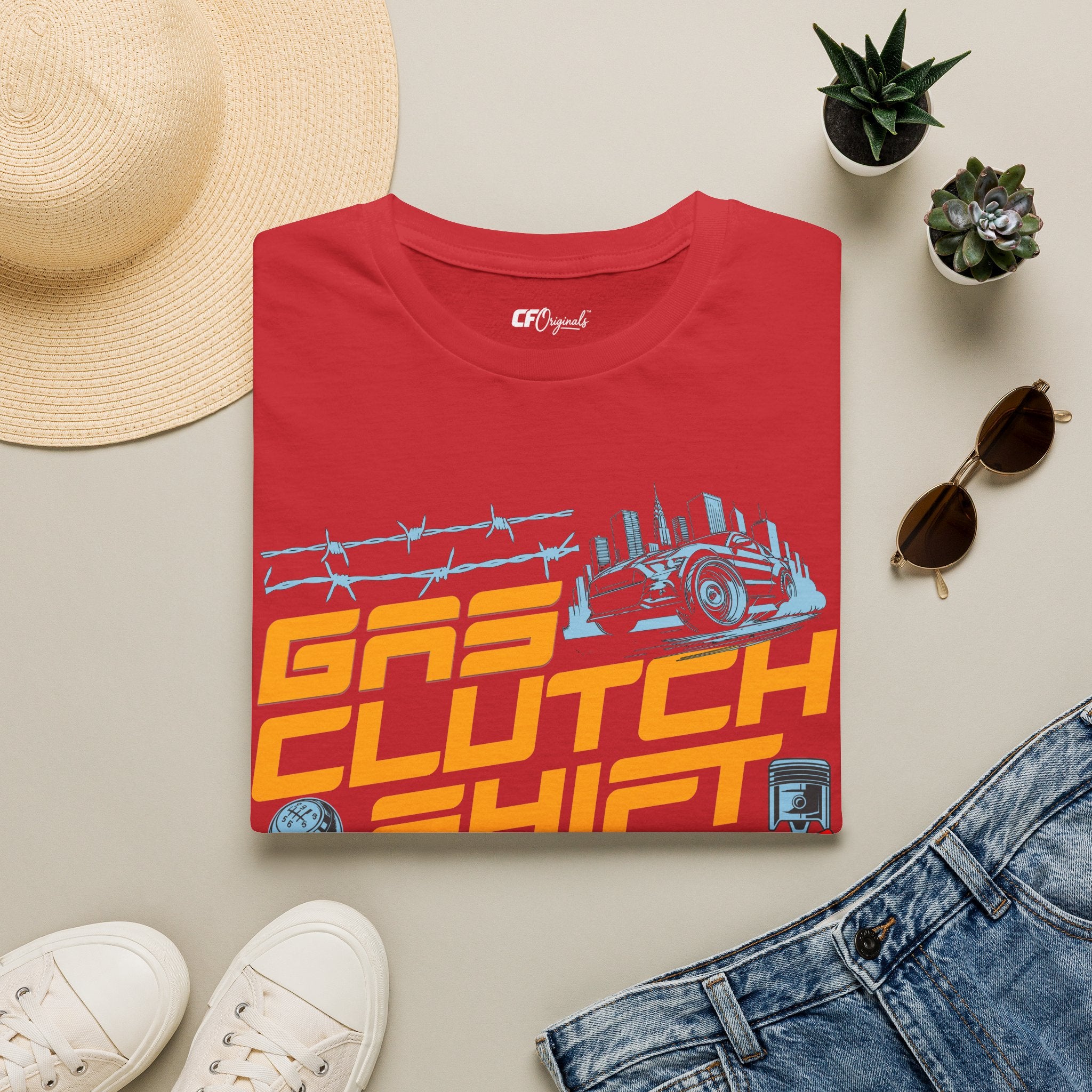 Gas Clutch Shift Tee — Racing Graphic T-Shirt