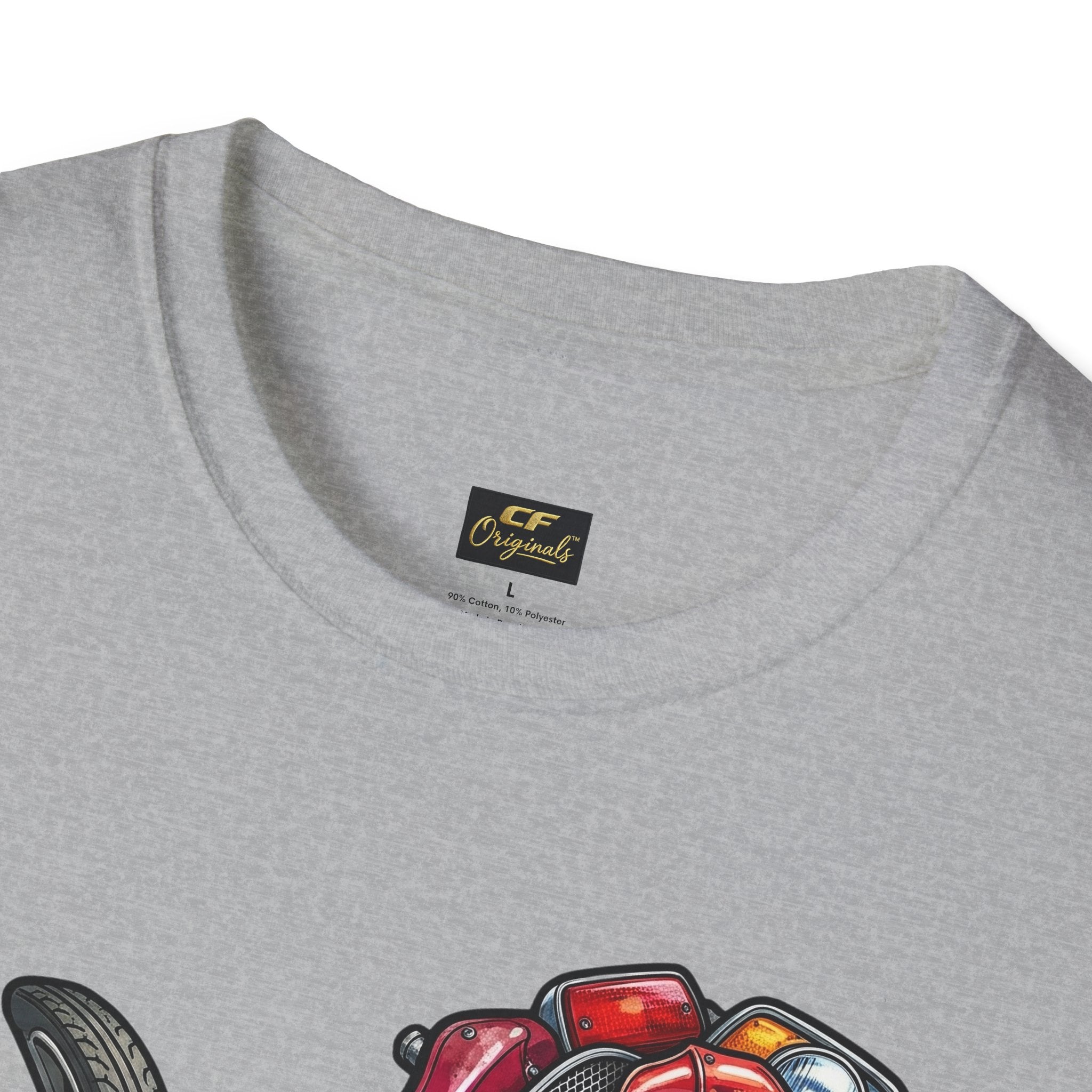 Colorful Mechanical Rose Graphic Tee