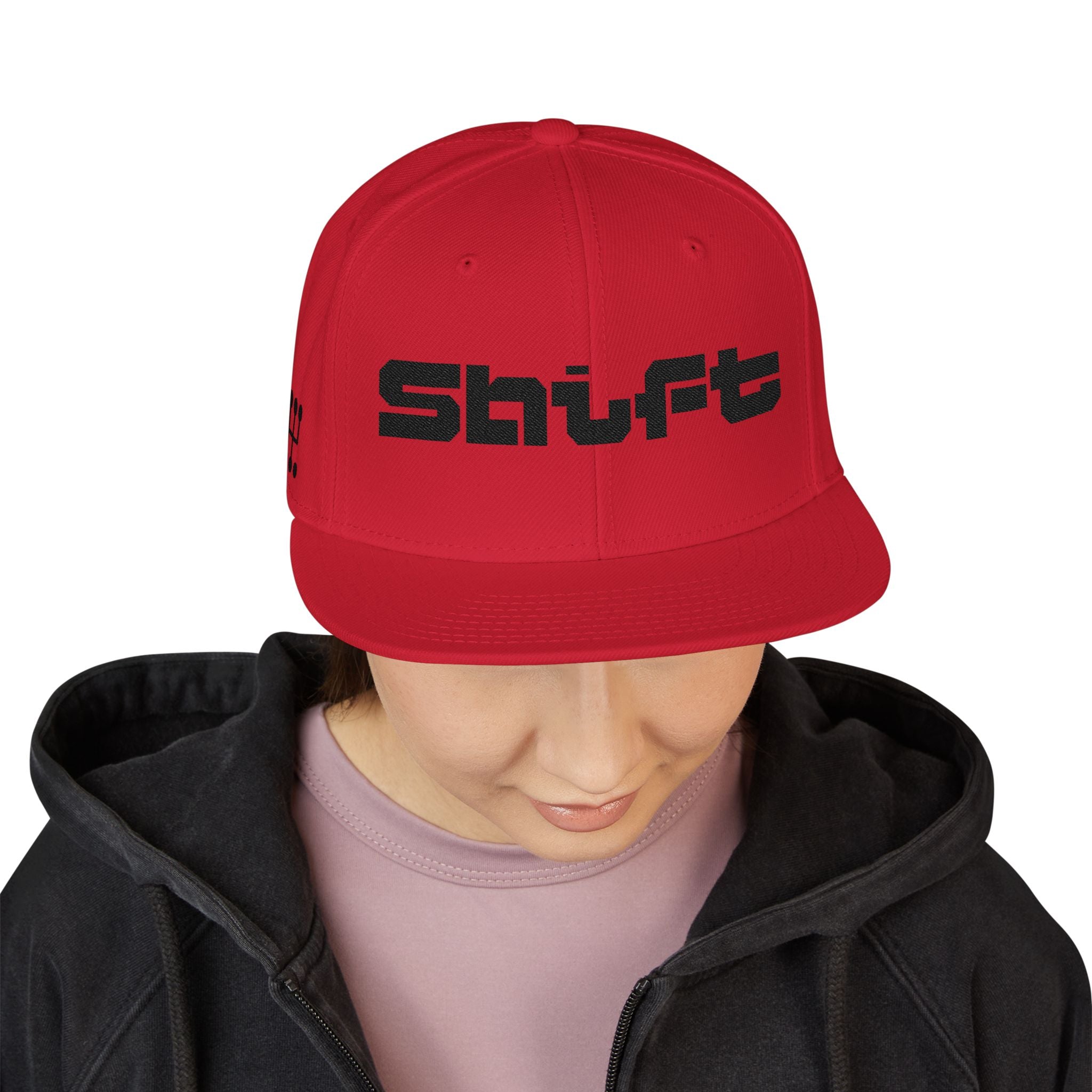 Embroidered 'Shift' Snapback Hat — Motorsport Logos