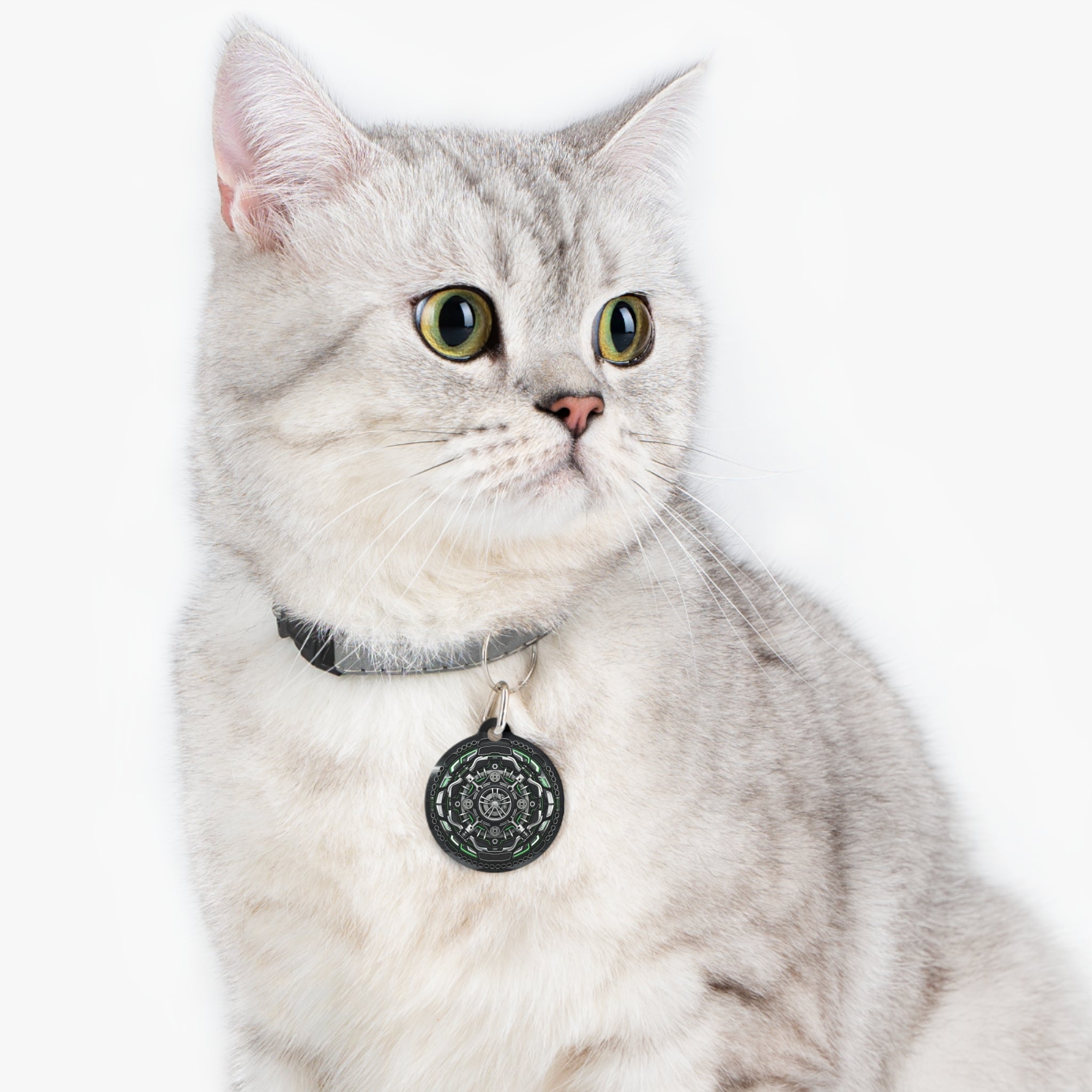 Pet Tag (Personalization) - Automotive Mandala Design