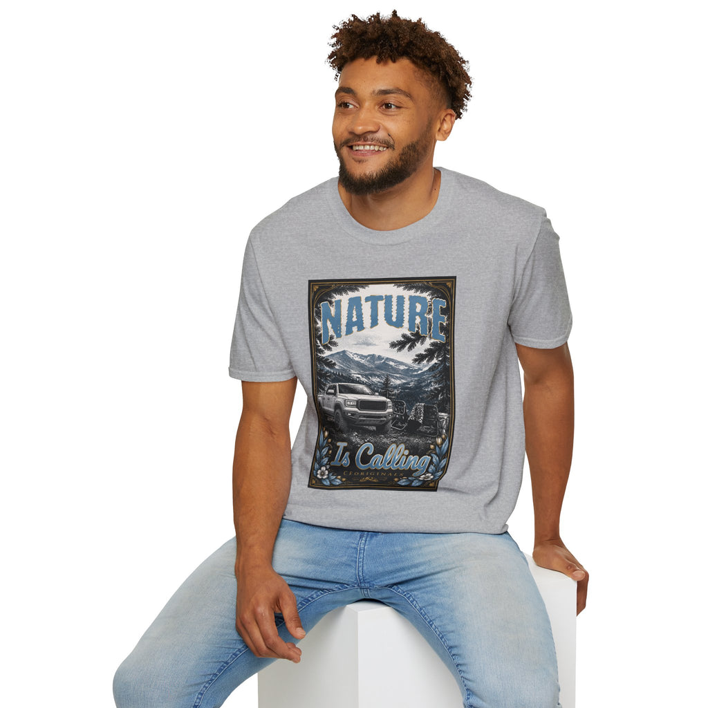 Vintage Mountain Truck T-Shirt — 'Nature' Graphic
