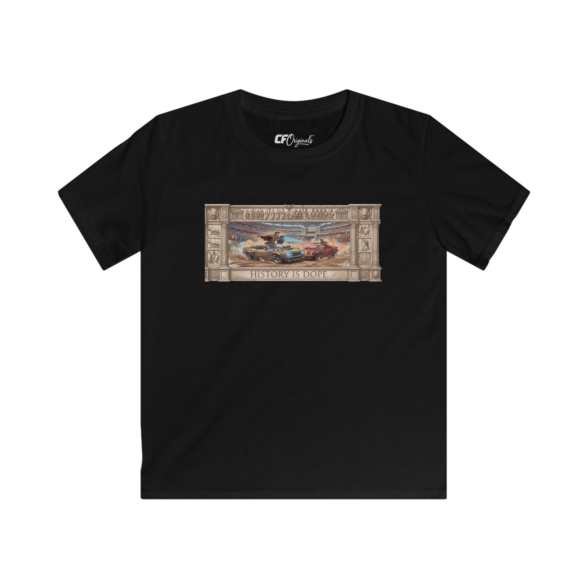 History is Dope: Gladiators! Kid's Classic Car T-Shirt