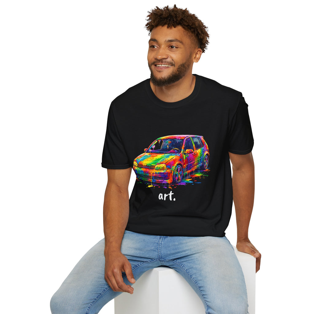 Colorful Hatchback Art Car T-Shirt