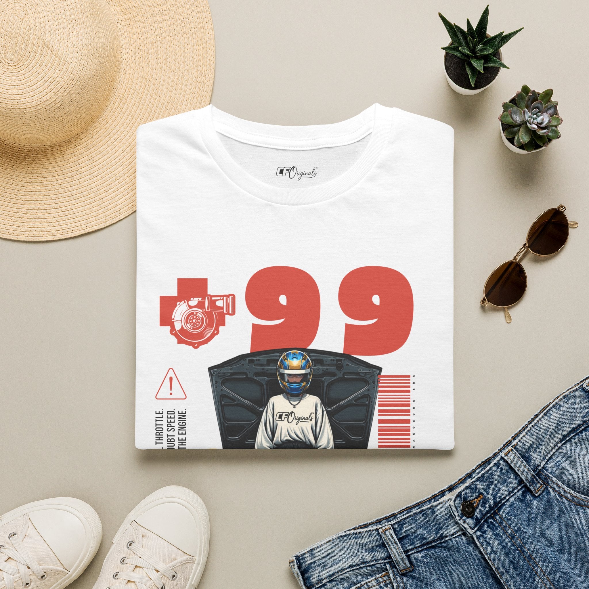 Race-Inspired Graphic T-Shirt — '99 JDM Drift Car Design'