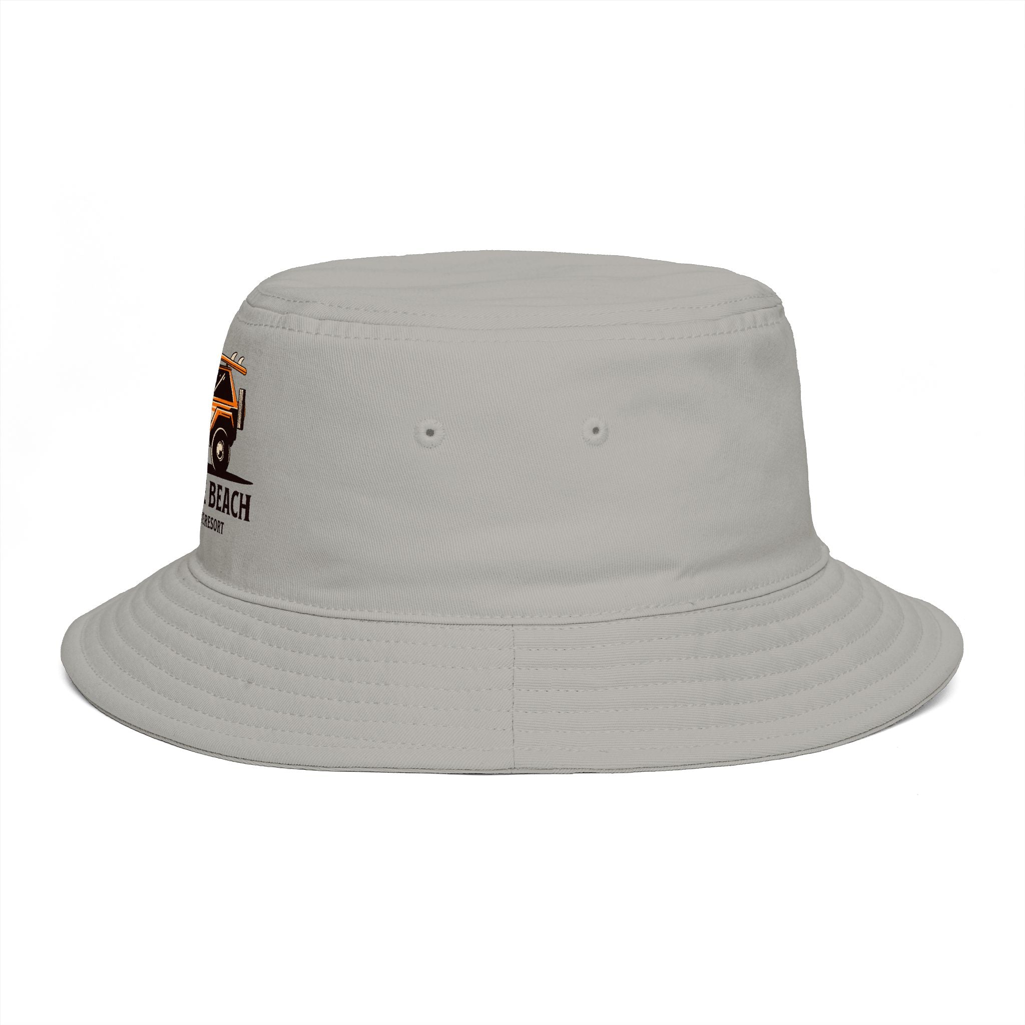 Paradise Beach Surf Buggy Bucket Hat — Vintage Beach Vacation Sun Hat