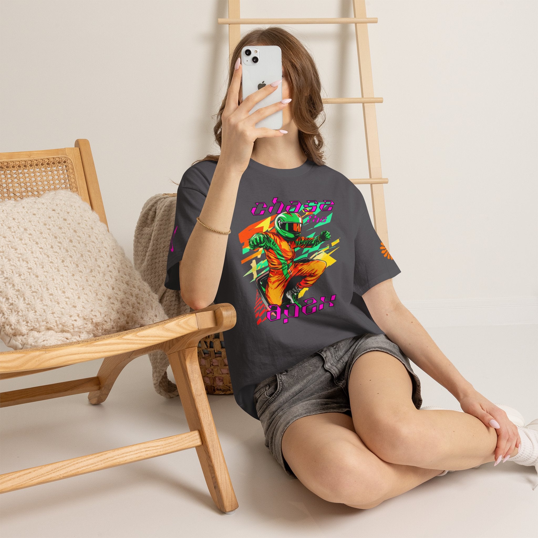 Racing Driver Graphic Tee — "Chase the Apex" Motorsport T‑Shirt
