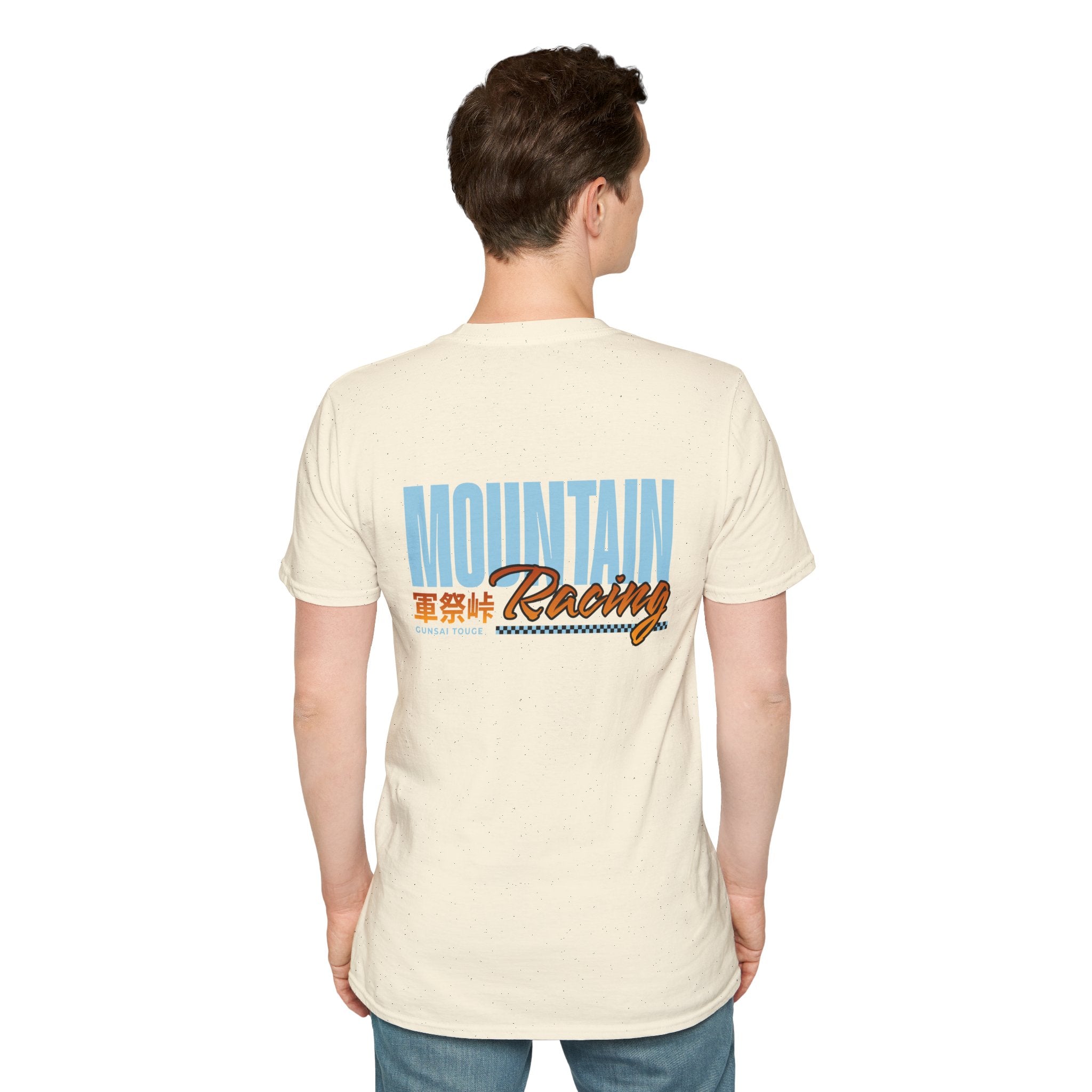 Minimal Orange CF Logo T-Shirt — Subtle Chest & Statement Back Graphic
