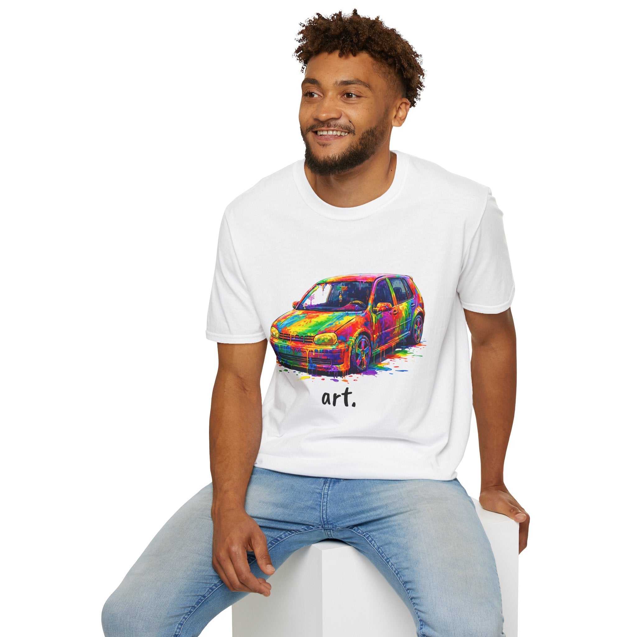 Colorful Hatchback Art Car T-Shirt