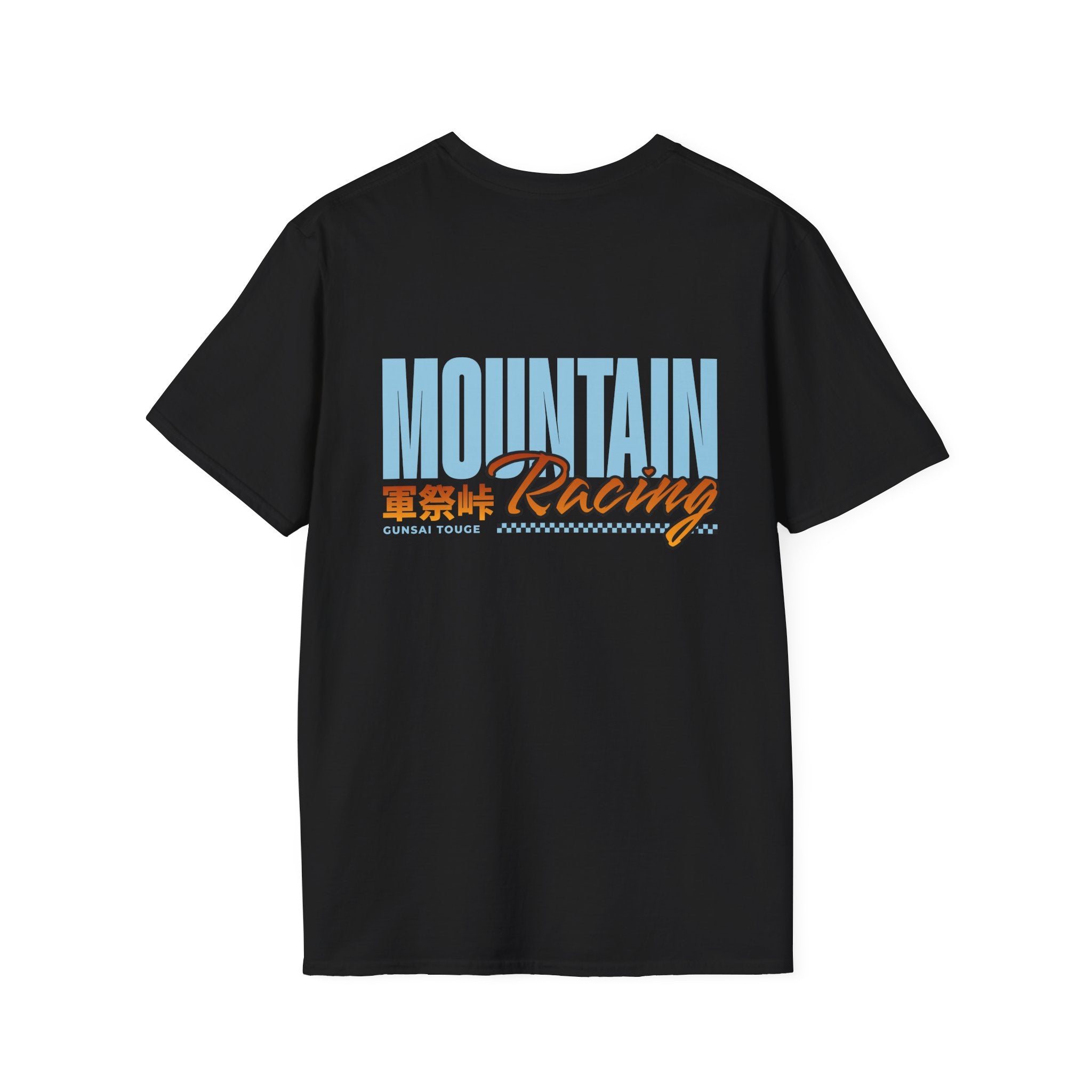 Minimal Orange CF Logo T-Shirt — Subtle Chest & Statement Back Graphic