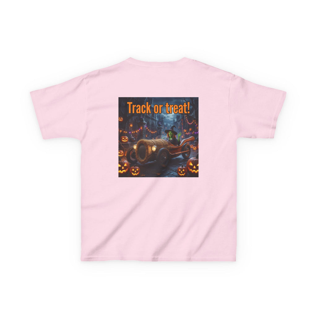 'Track or Treat!' Halloween Racing Car - Kid's Tee Shirt
