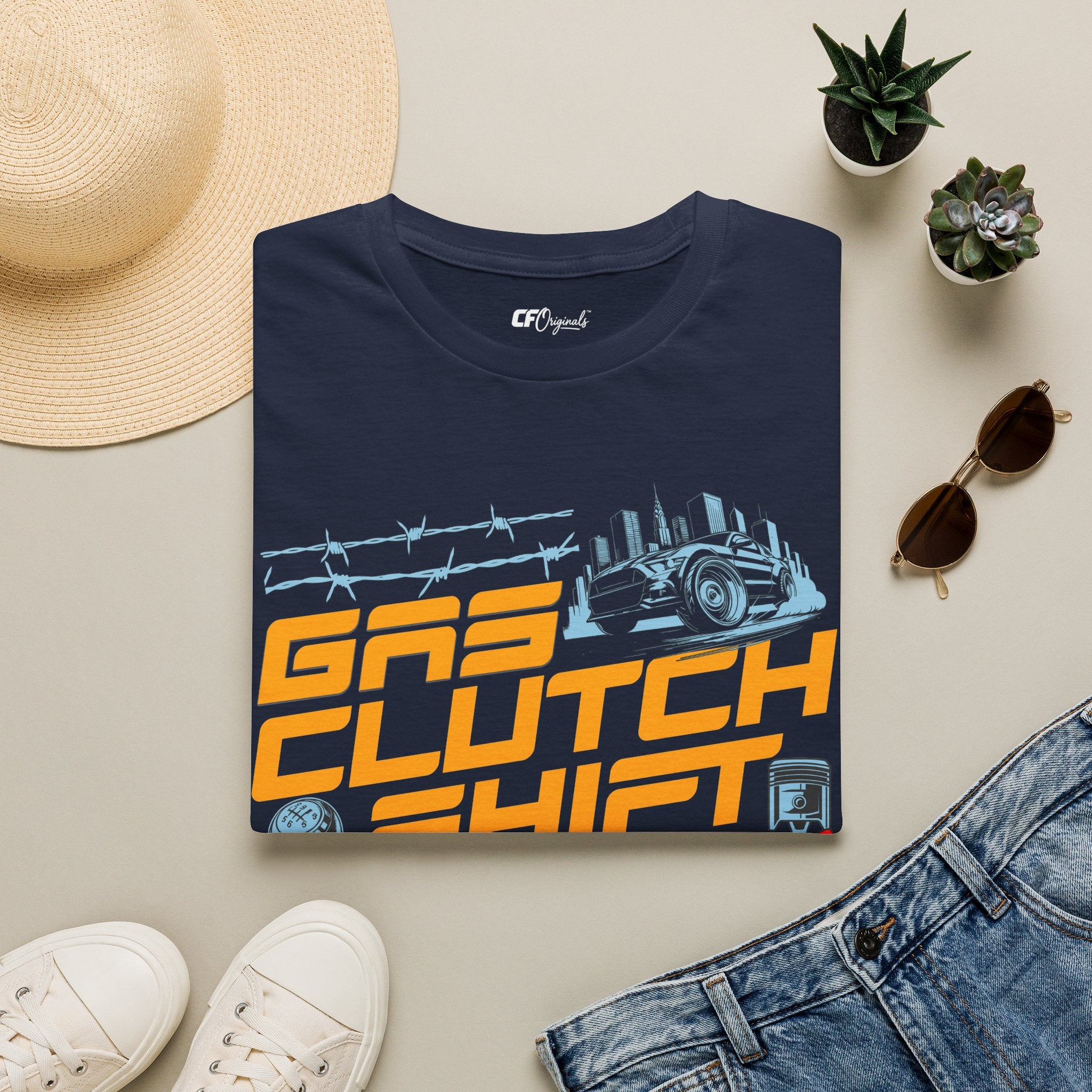 Gas Clutch Shift Tee — Racing Graphic T-Shirt
