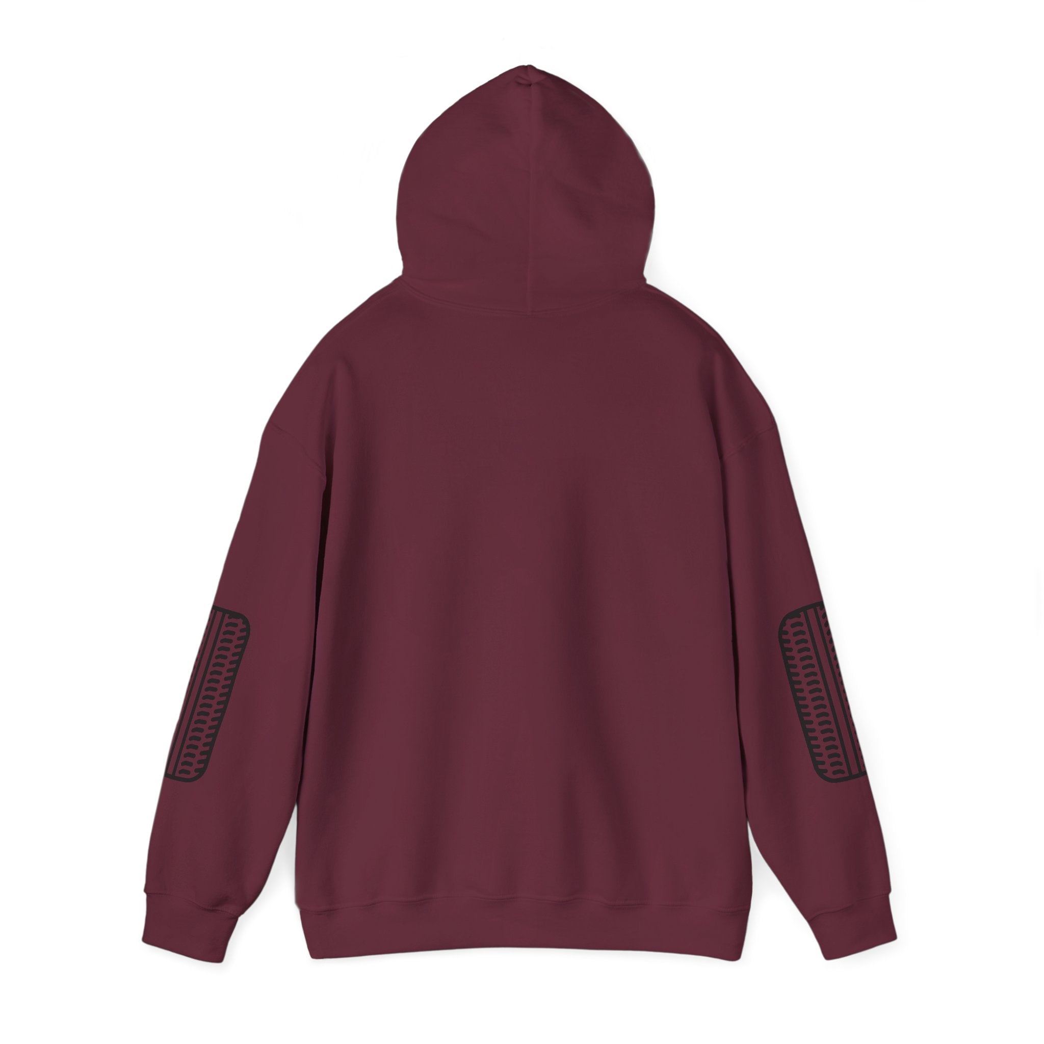 Racing Garage Hooded Sweatshirt — Vintage Racecar Track Scene