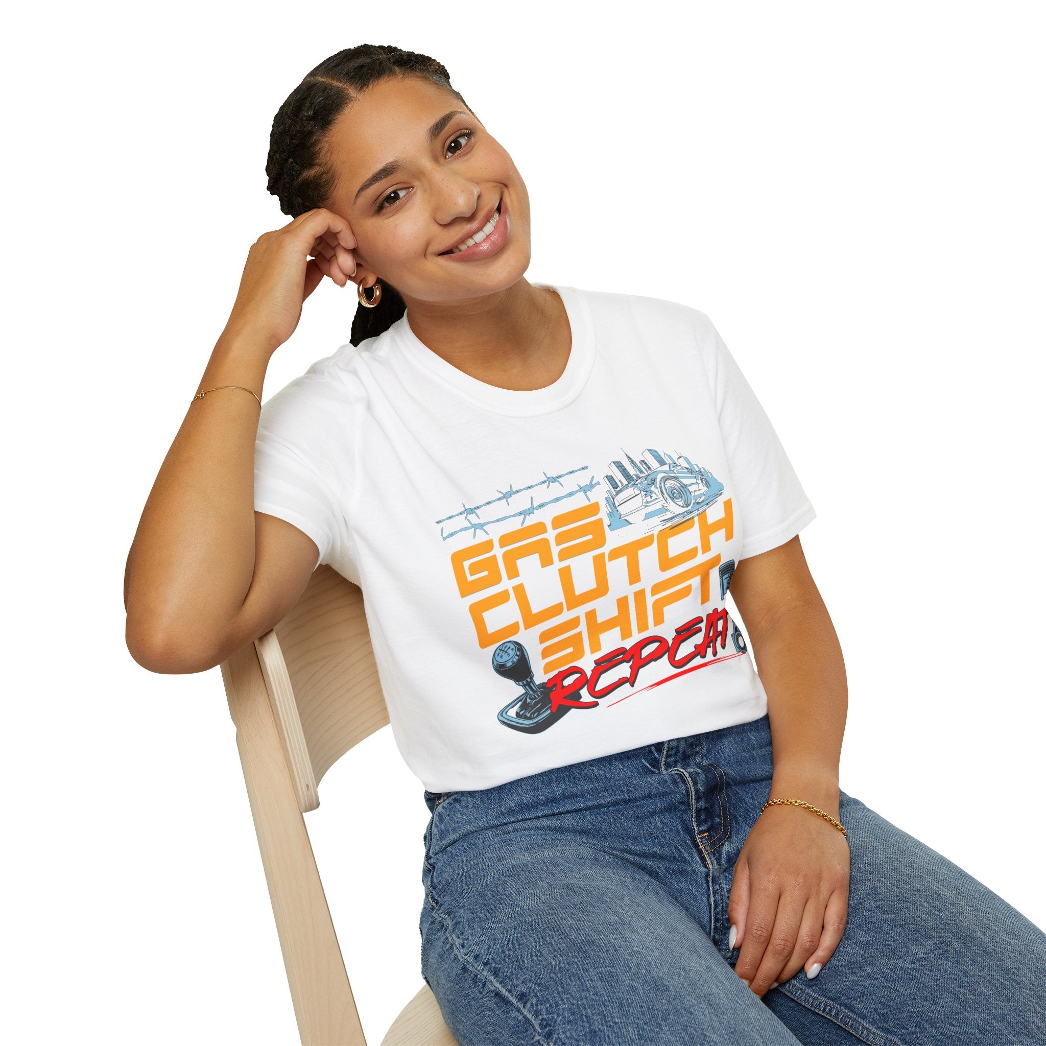 Gas Clutch Shift Tee — Racing Graphic T-Shirt