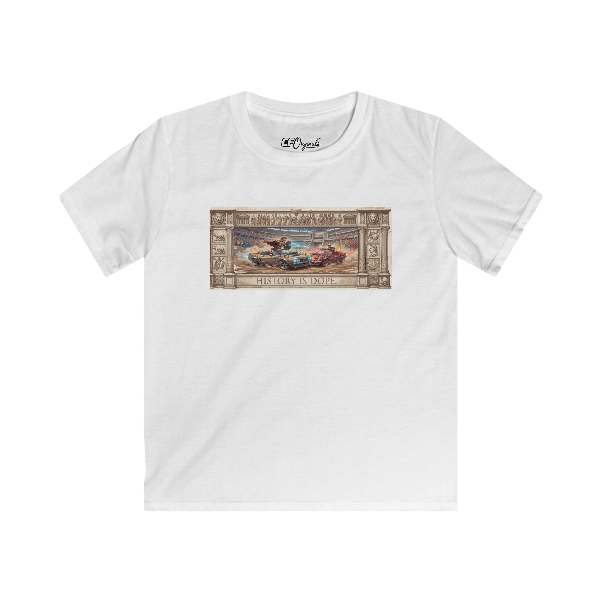 History is Dope: Gladiators! Kid's Classic Car T-Shirt