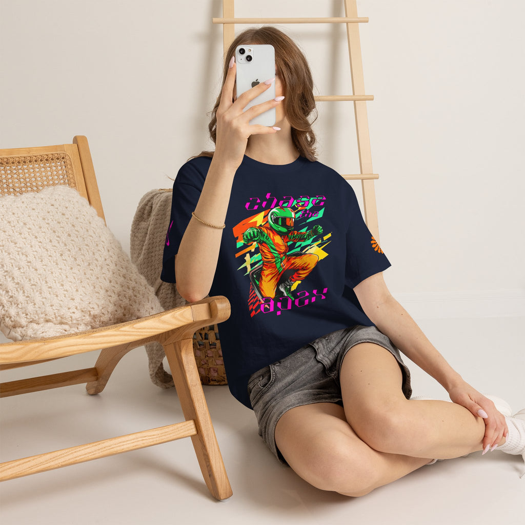 Racing Driver Graphic Tee — "Chase the Apex" Motorsport T‑Shirt
