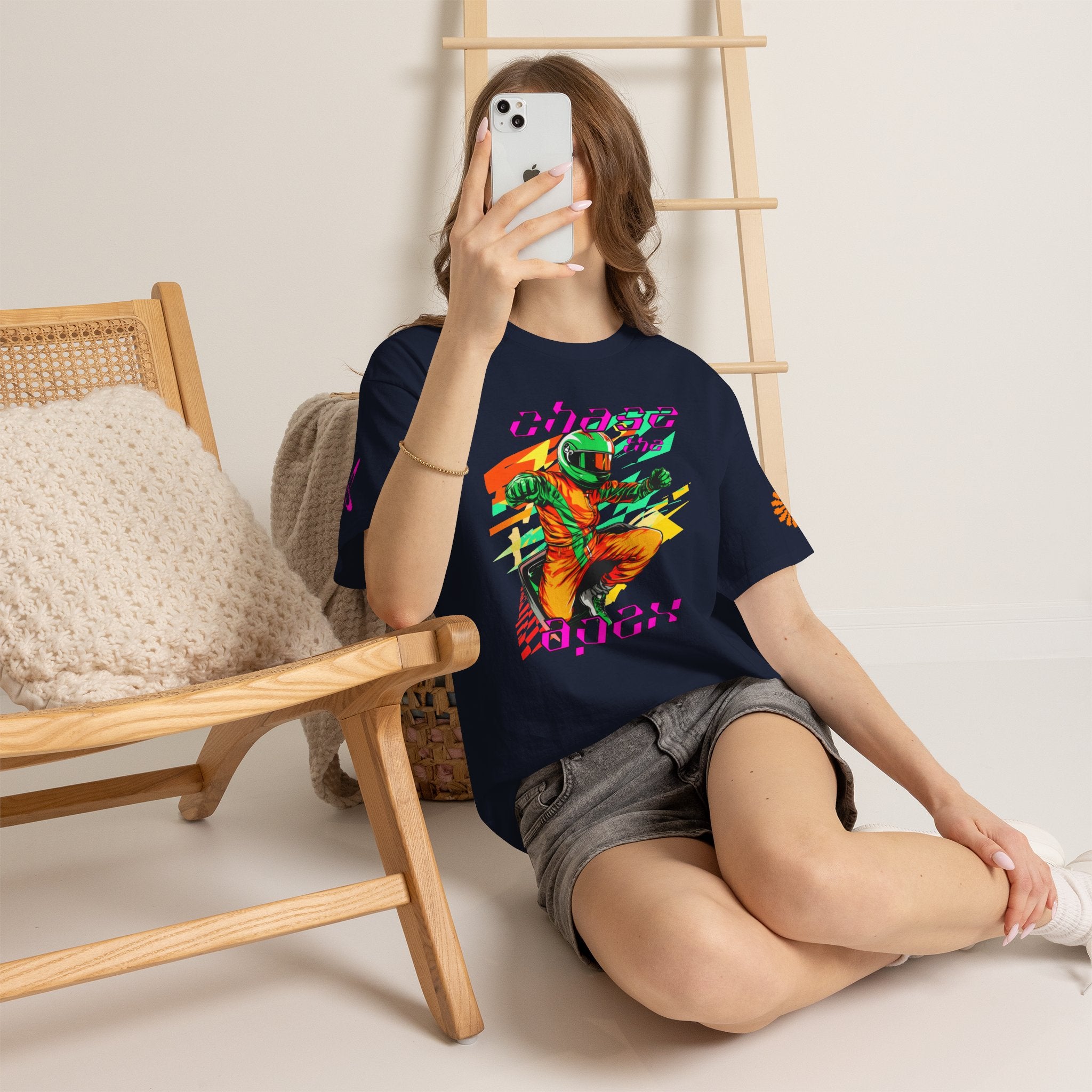 Racing Driver Graphic Tee — "Chase the Apex" Motorsport T‑Shirt