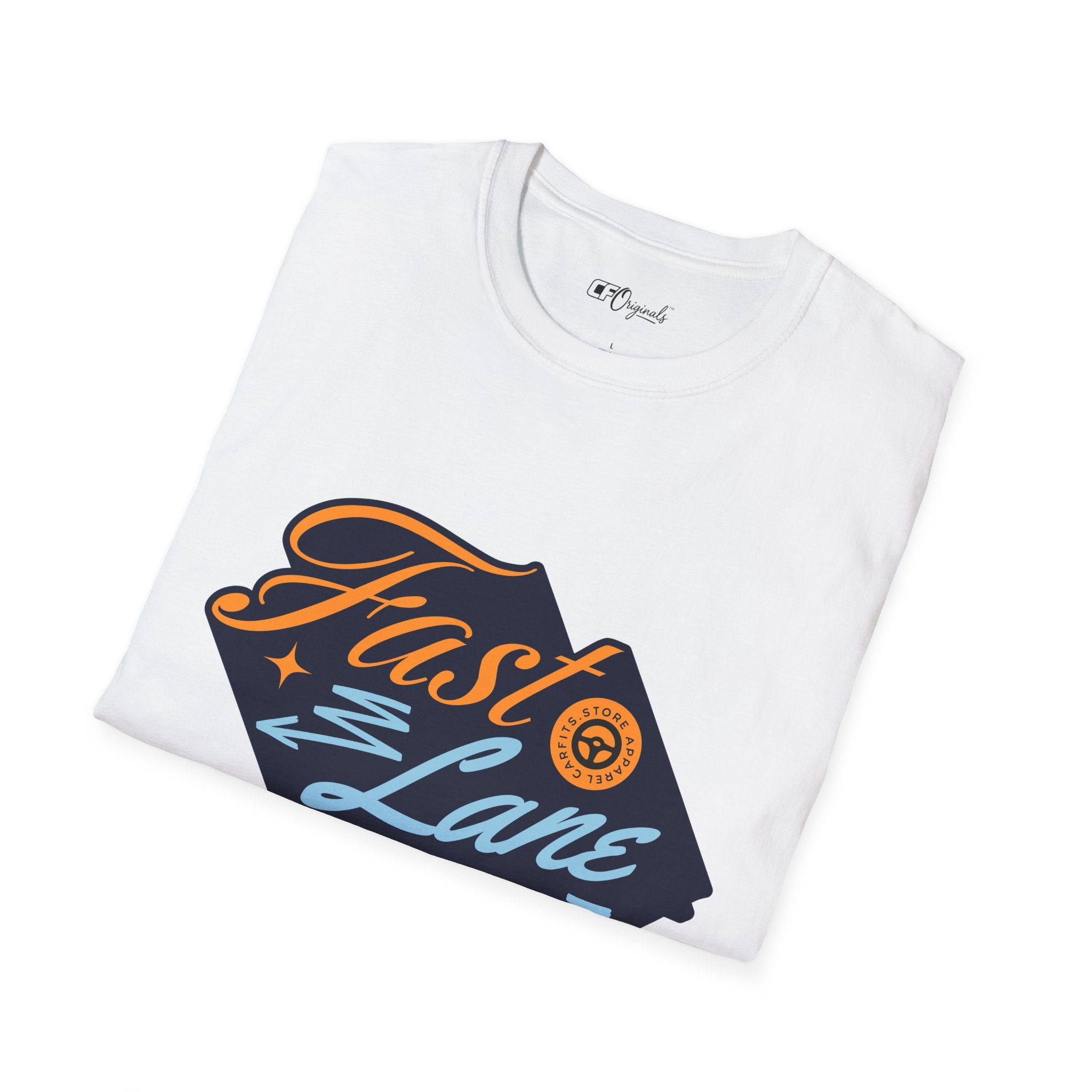 Fast Lane T-Shirt — Retro Racing Car Graphic Tee