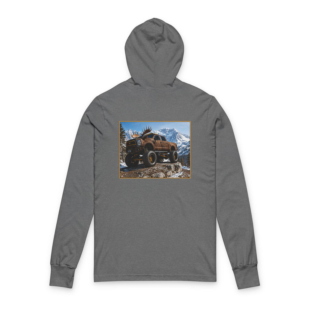 Off-Road Truck Hooded Long Sleeve Tee — Mountain 4x4 Adventure Graphic