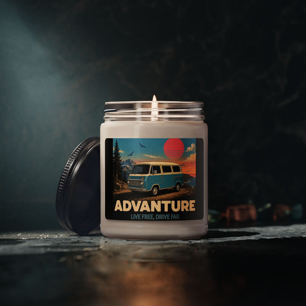 'Advanture' Soy Candle — Travel Van Scented Candle (9oz)