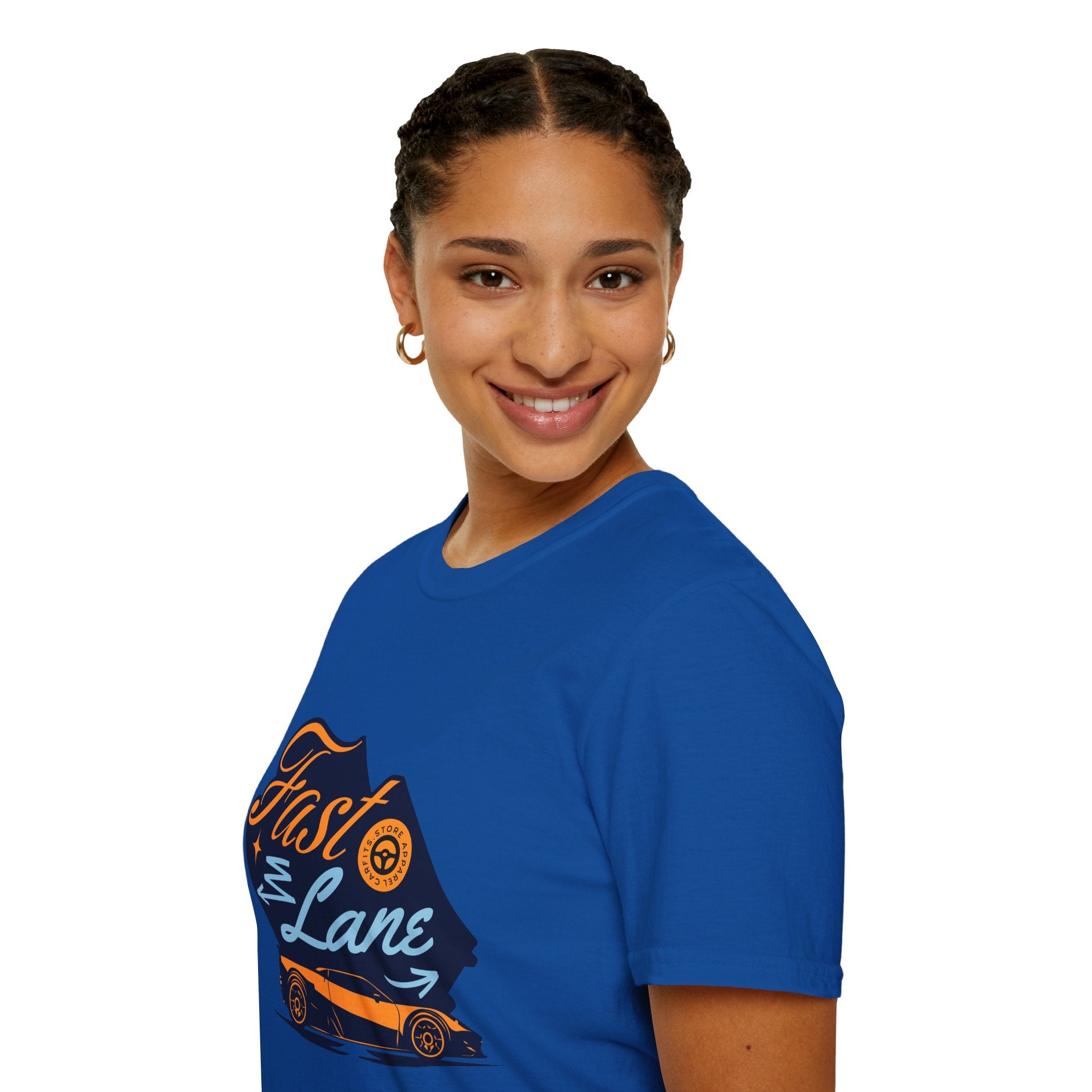 Fast Lane T-Shirt — Retro Racing Car Graphic Tee