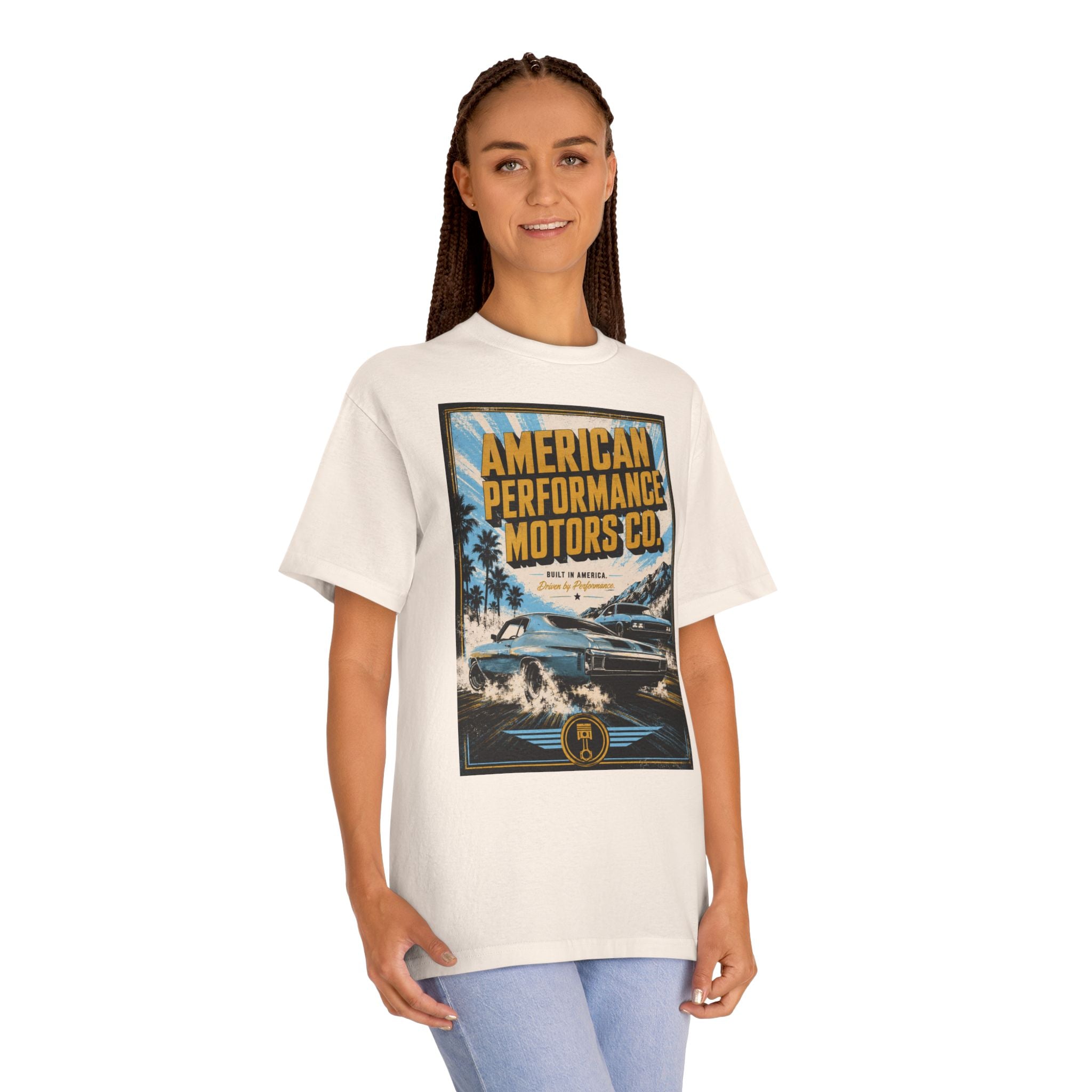 American Performance Motors Co. Tee — Retro Muscle Car Graphic Shirt