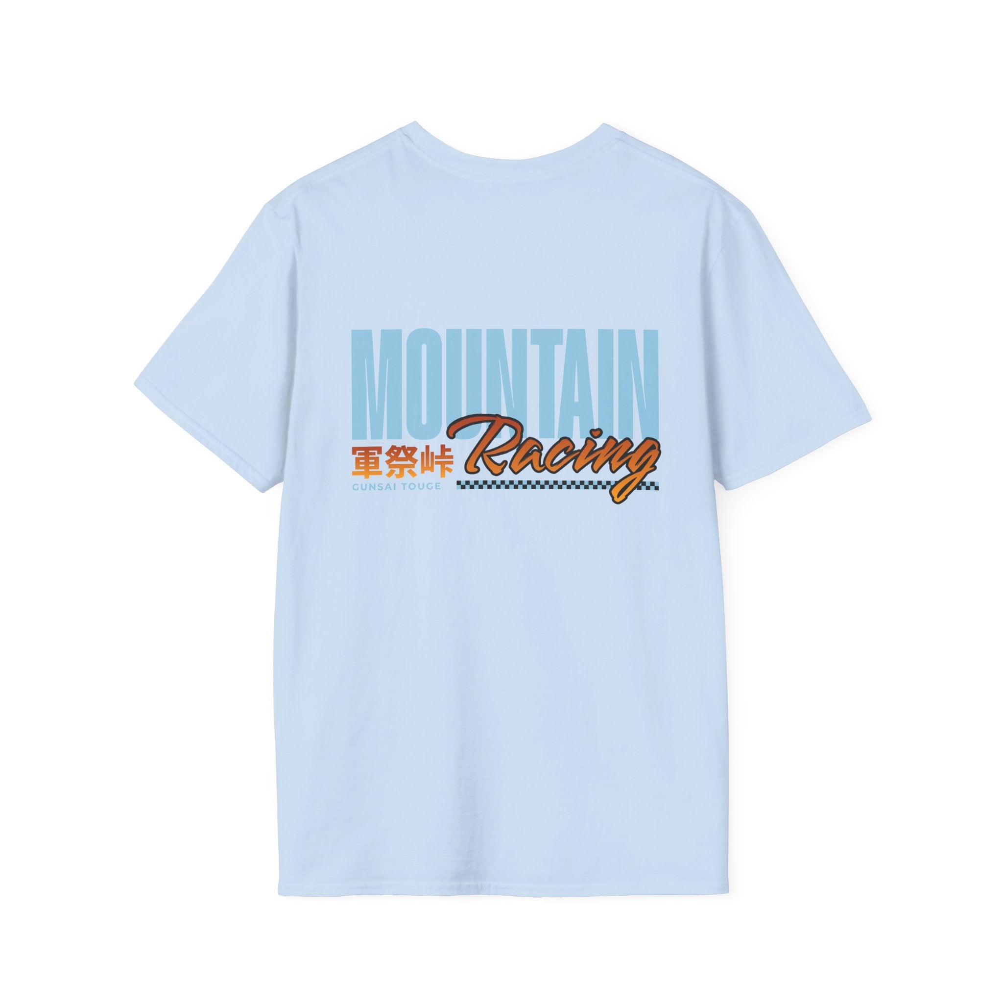 Minimal Orange CF Logo T-Shirt — Subtle Chest & Statement Back Graphic