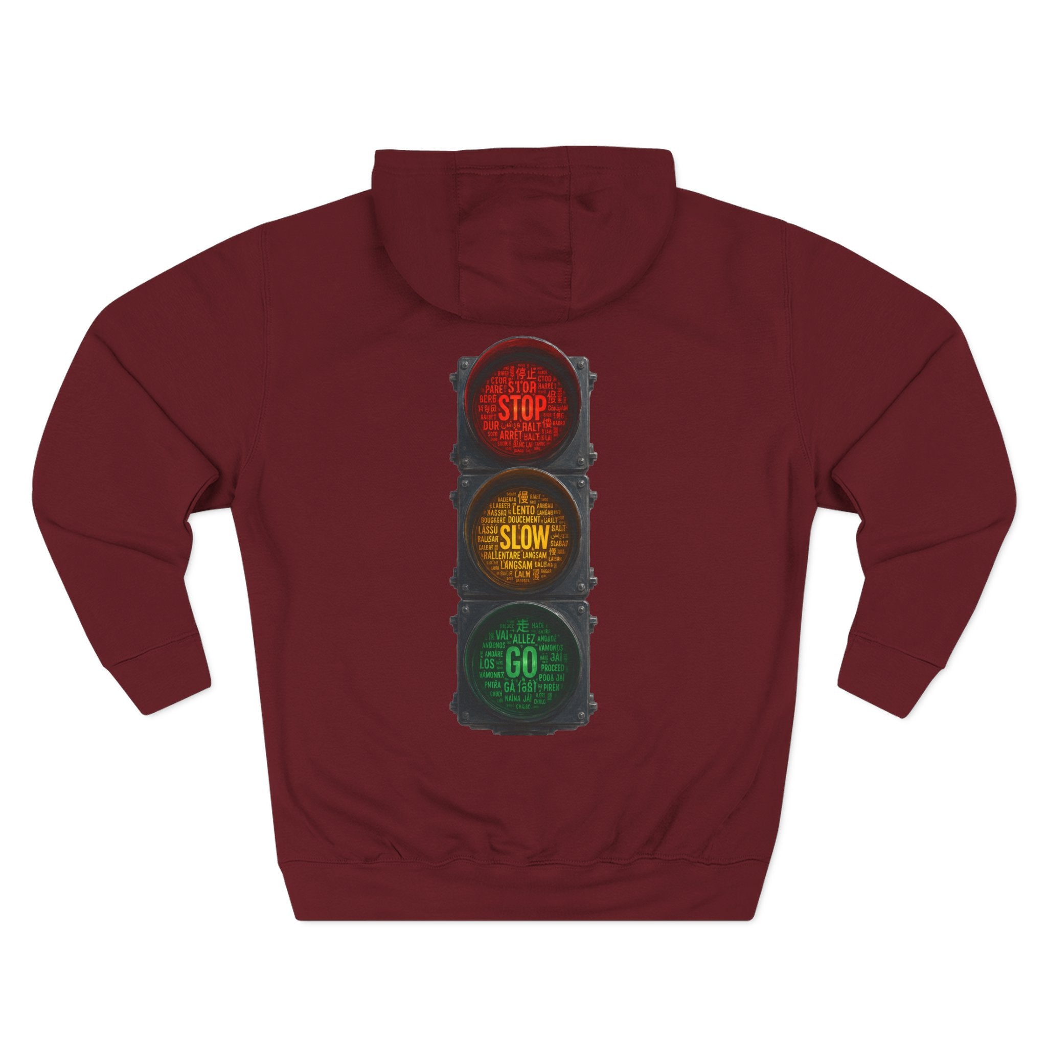 Traffic Light 'Stop Slow Go' Graphic Hoodie