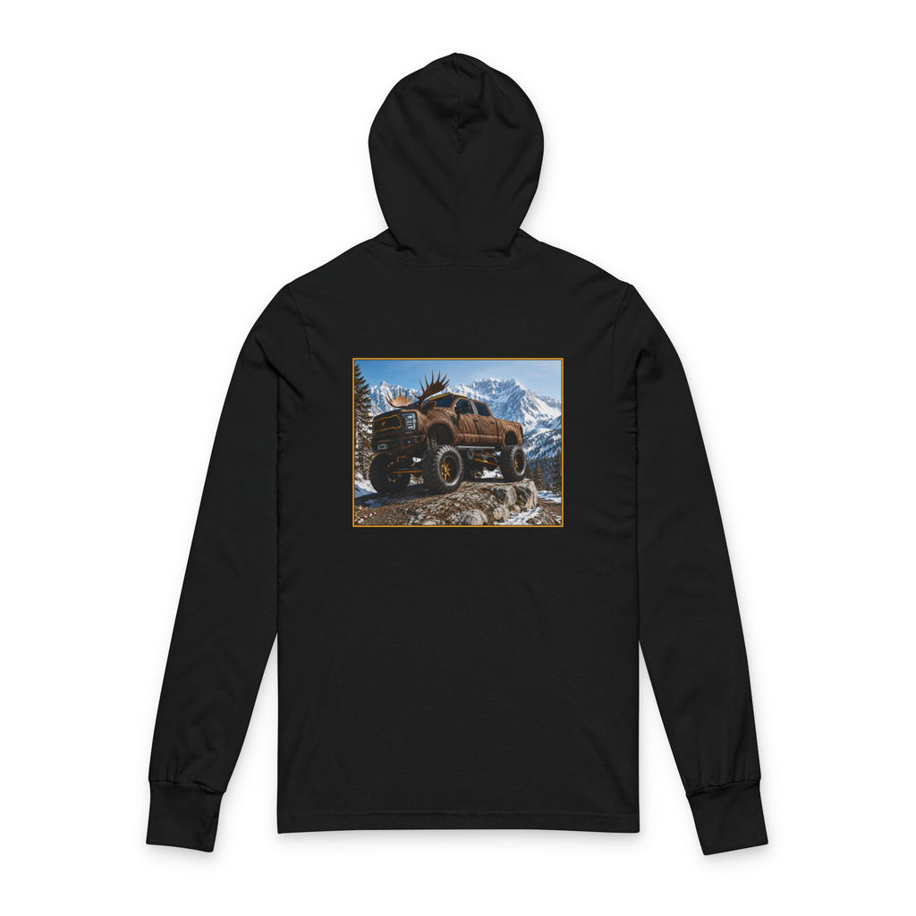 Off-Road Truck Hooded Long Sleeve Tee — Mountain 4x4 Adventure Graphic